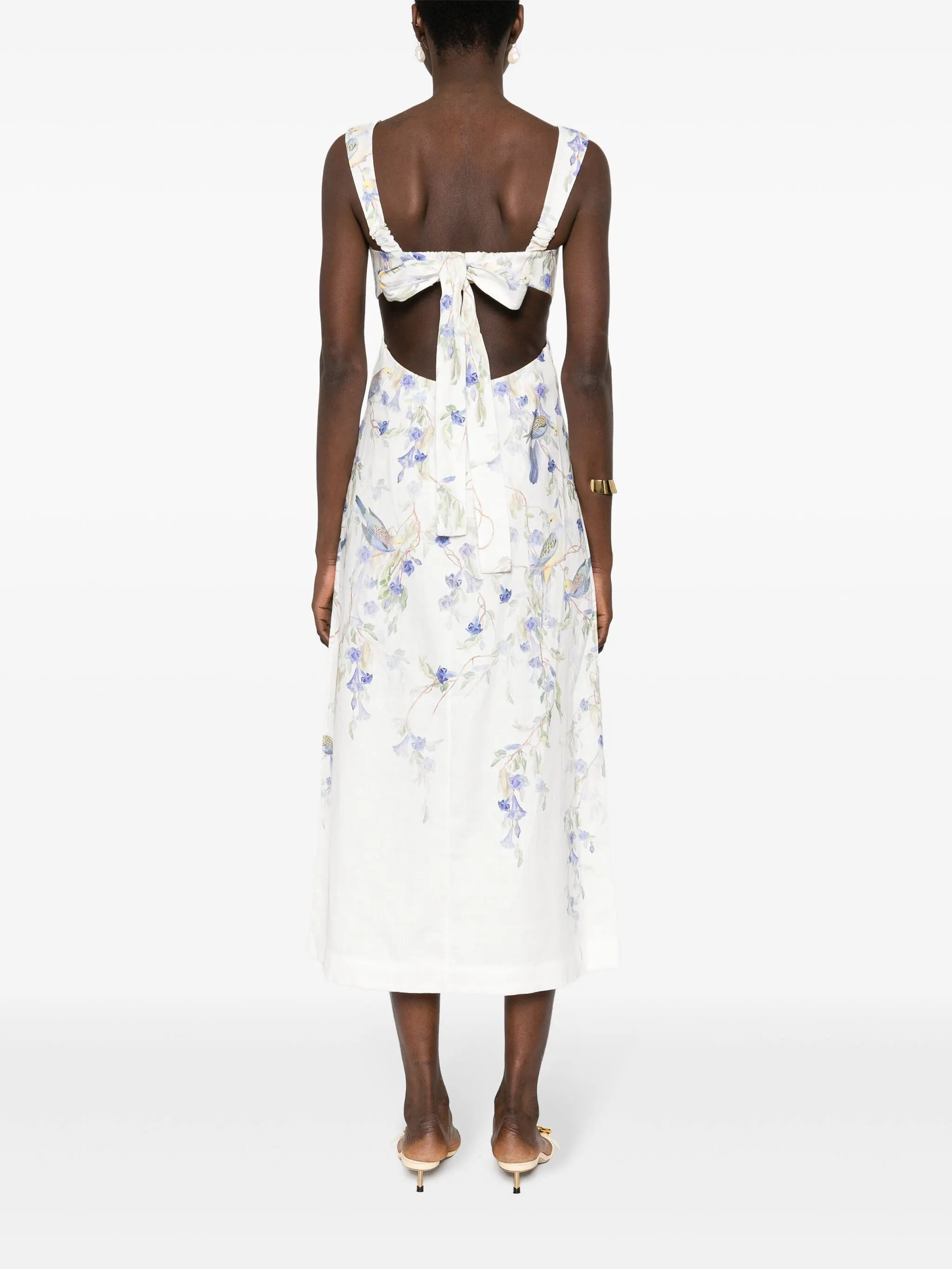 Natura linen midi dress