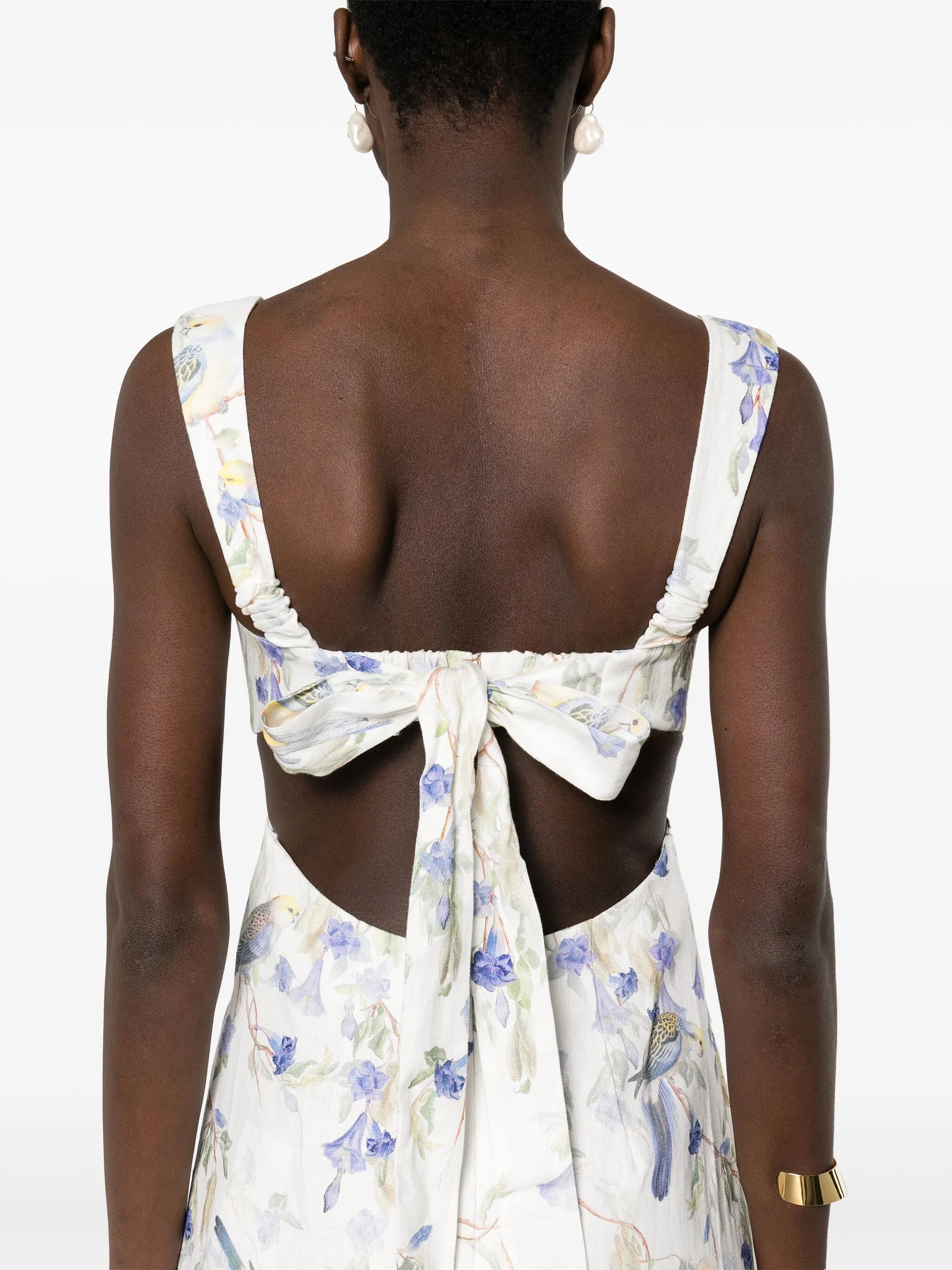 Natura linen midi dress