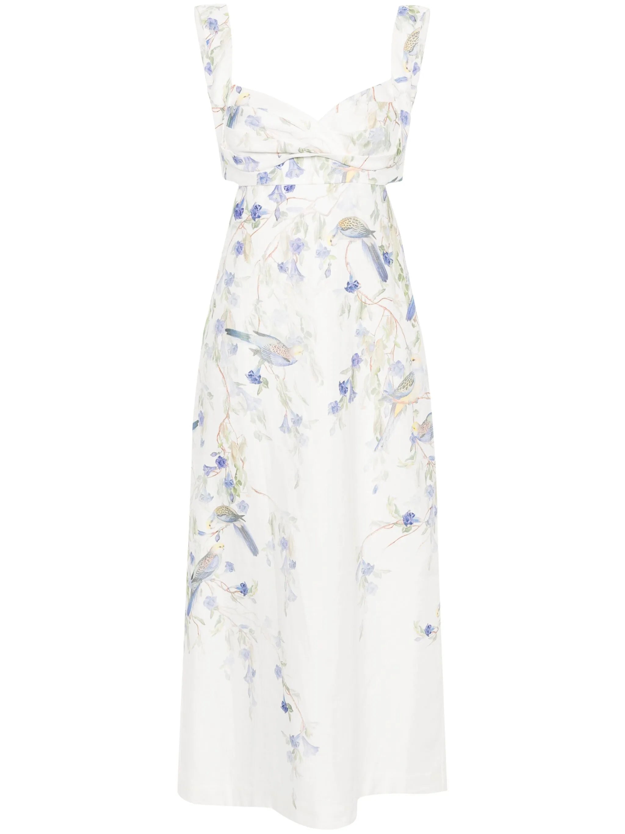 Natura linen midi dress