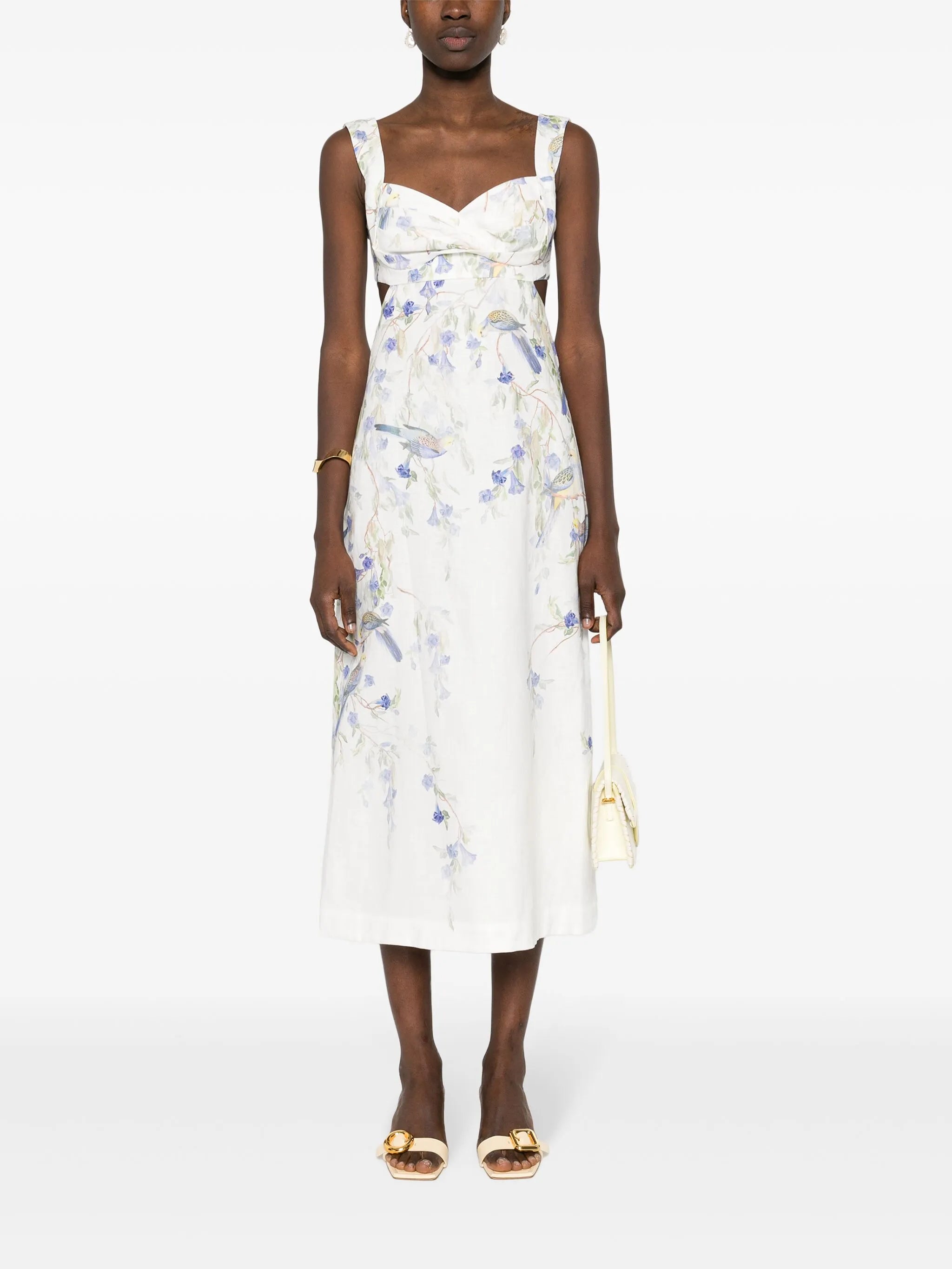 Natura linen midi dress
