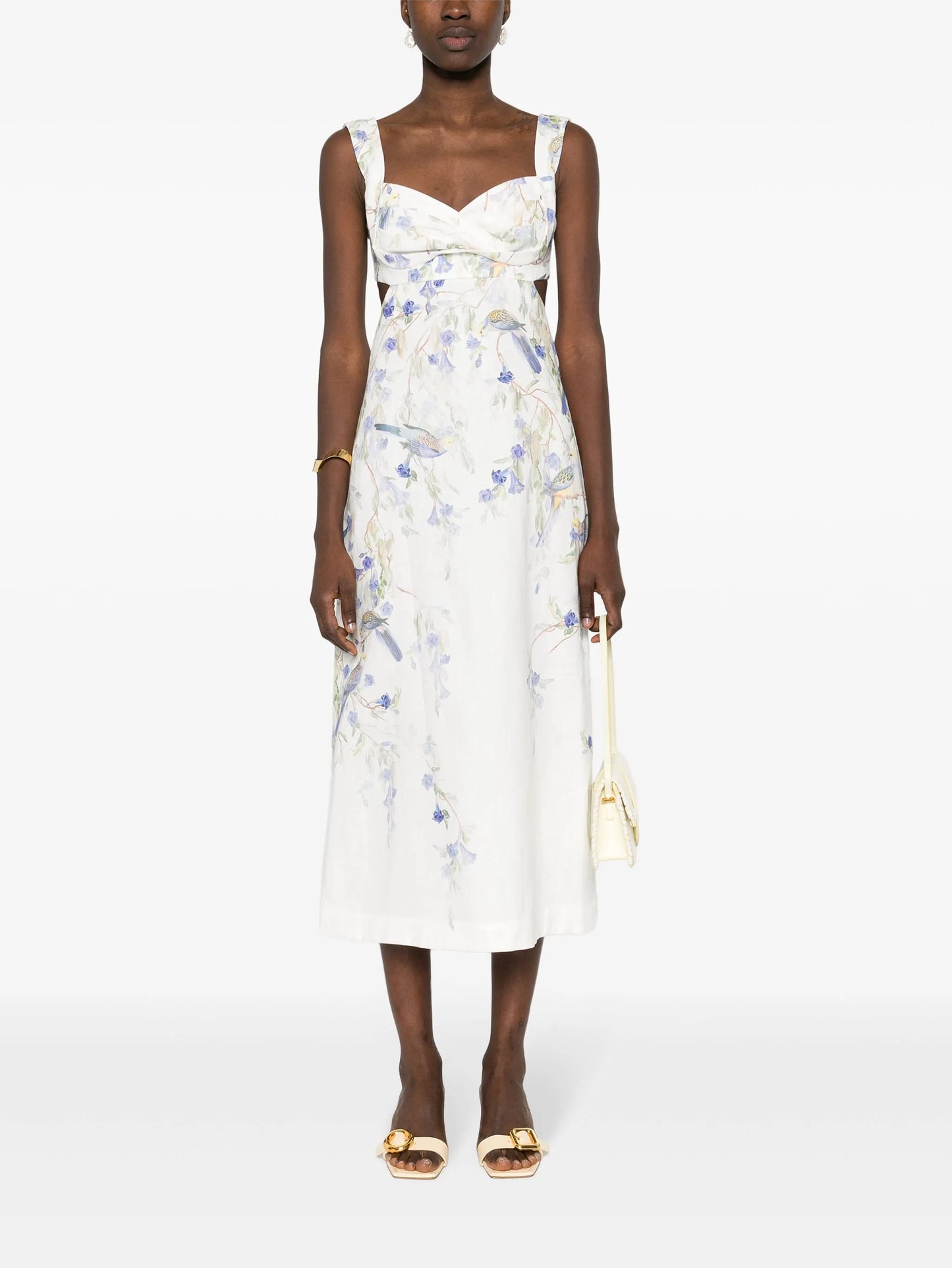 Natura linen midi dress