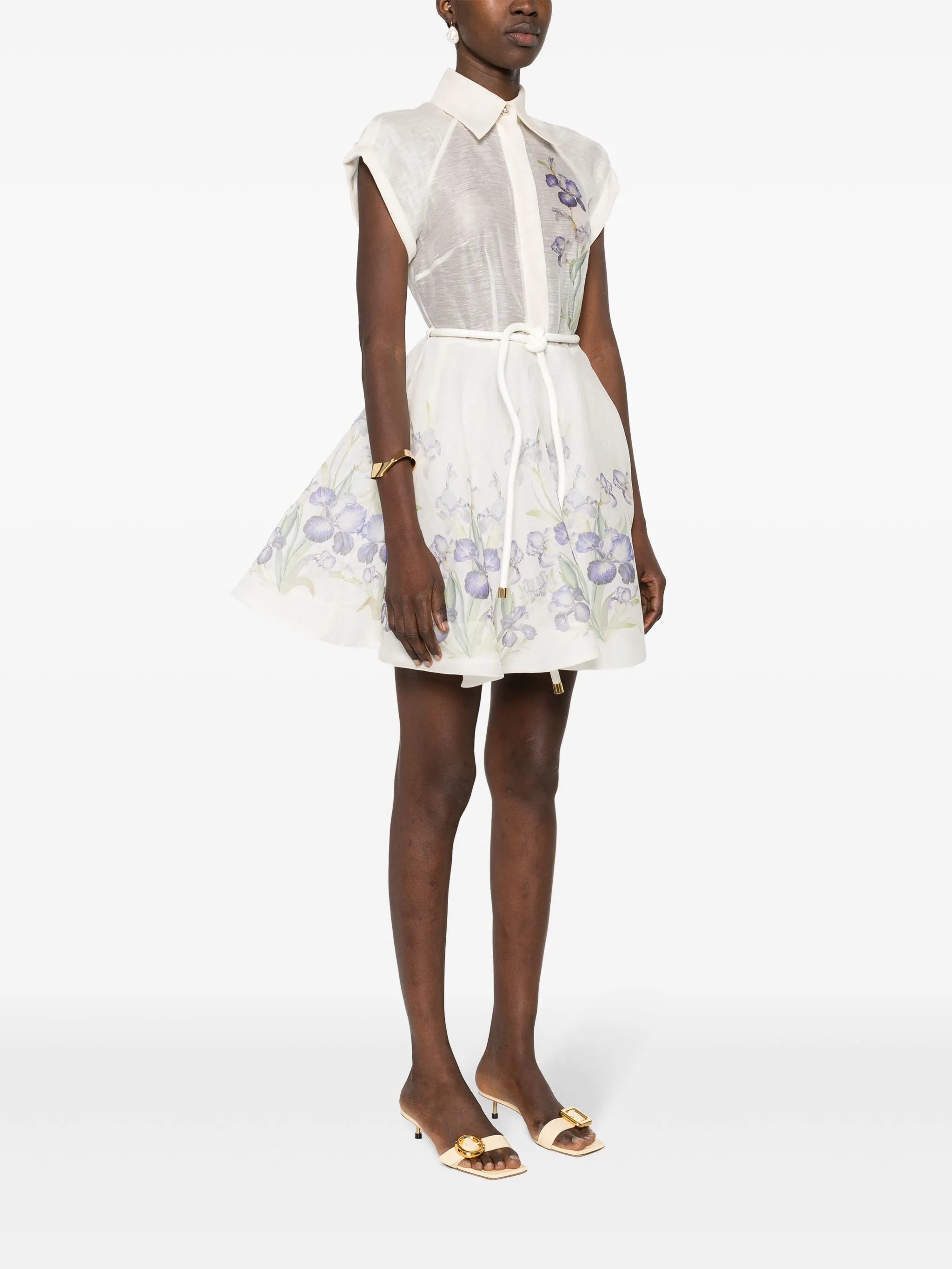 Natura Flip floral-print minidress