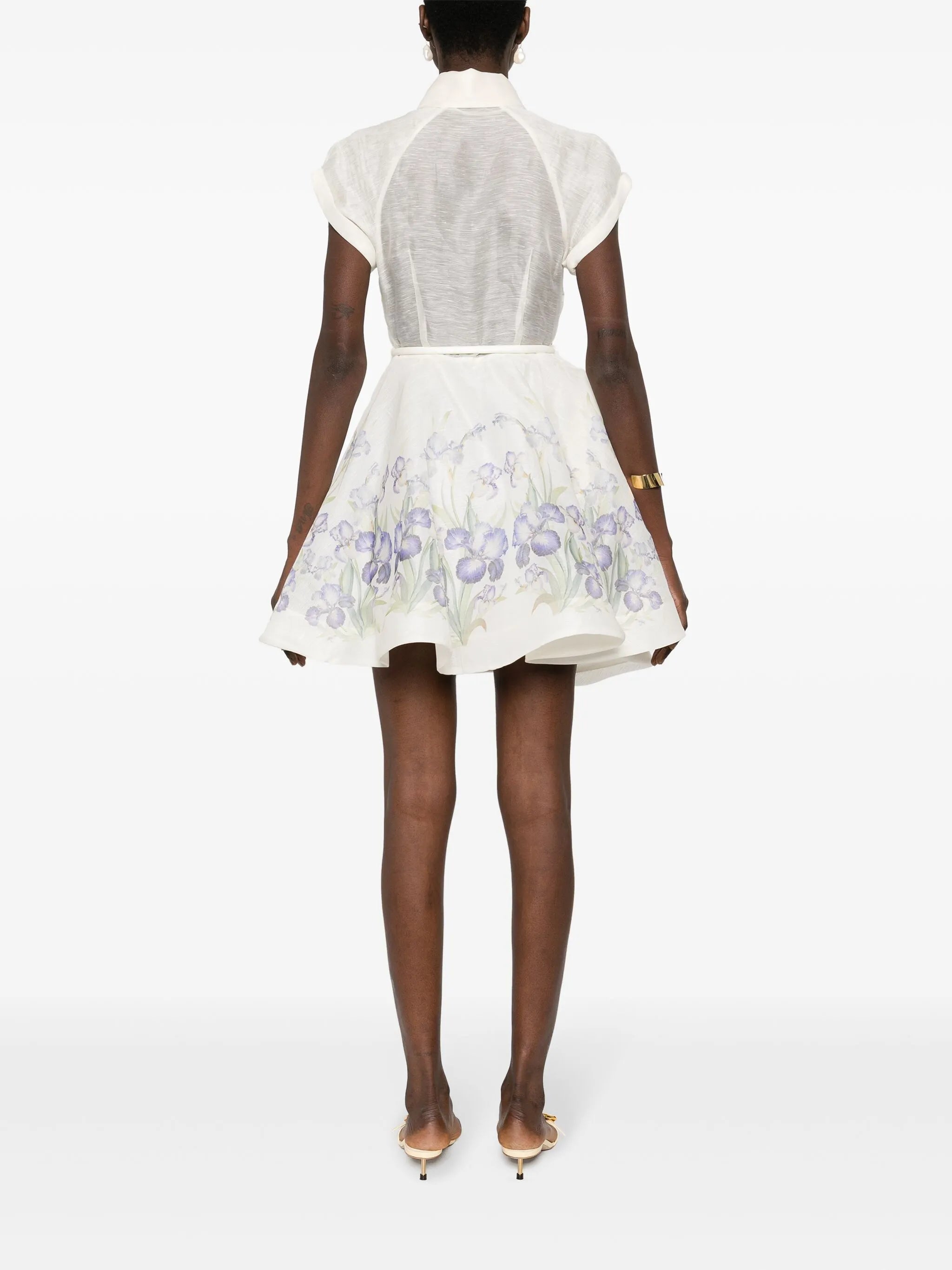Natura Flip floral-print minidress