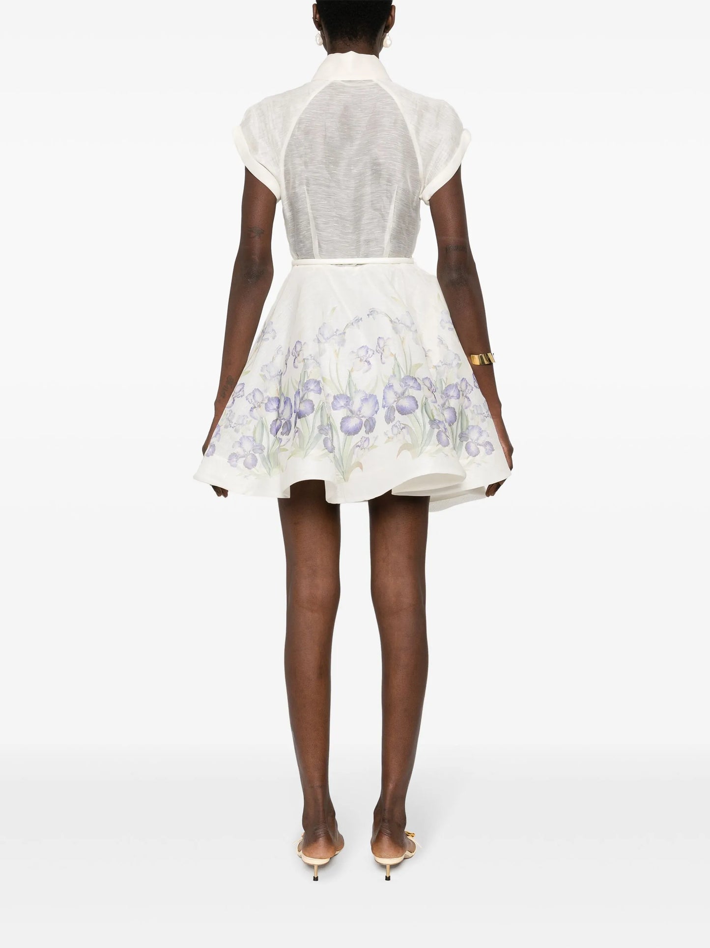 Natura Flip floral-print minidress