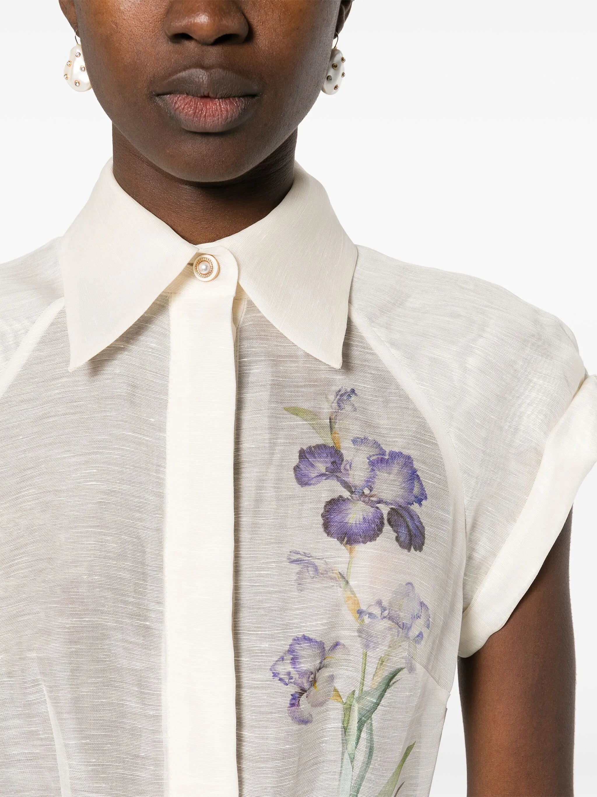 Natura Flip floral-print minidress