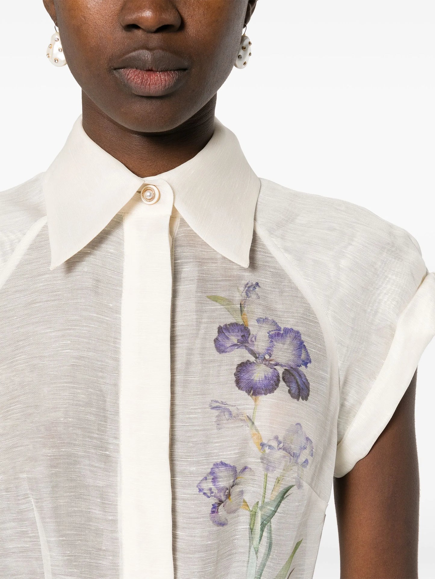 Natura Flip floral-print minidress