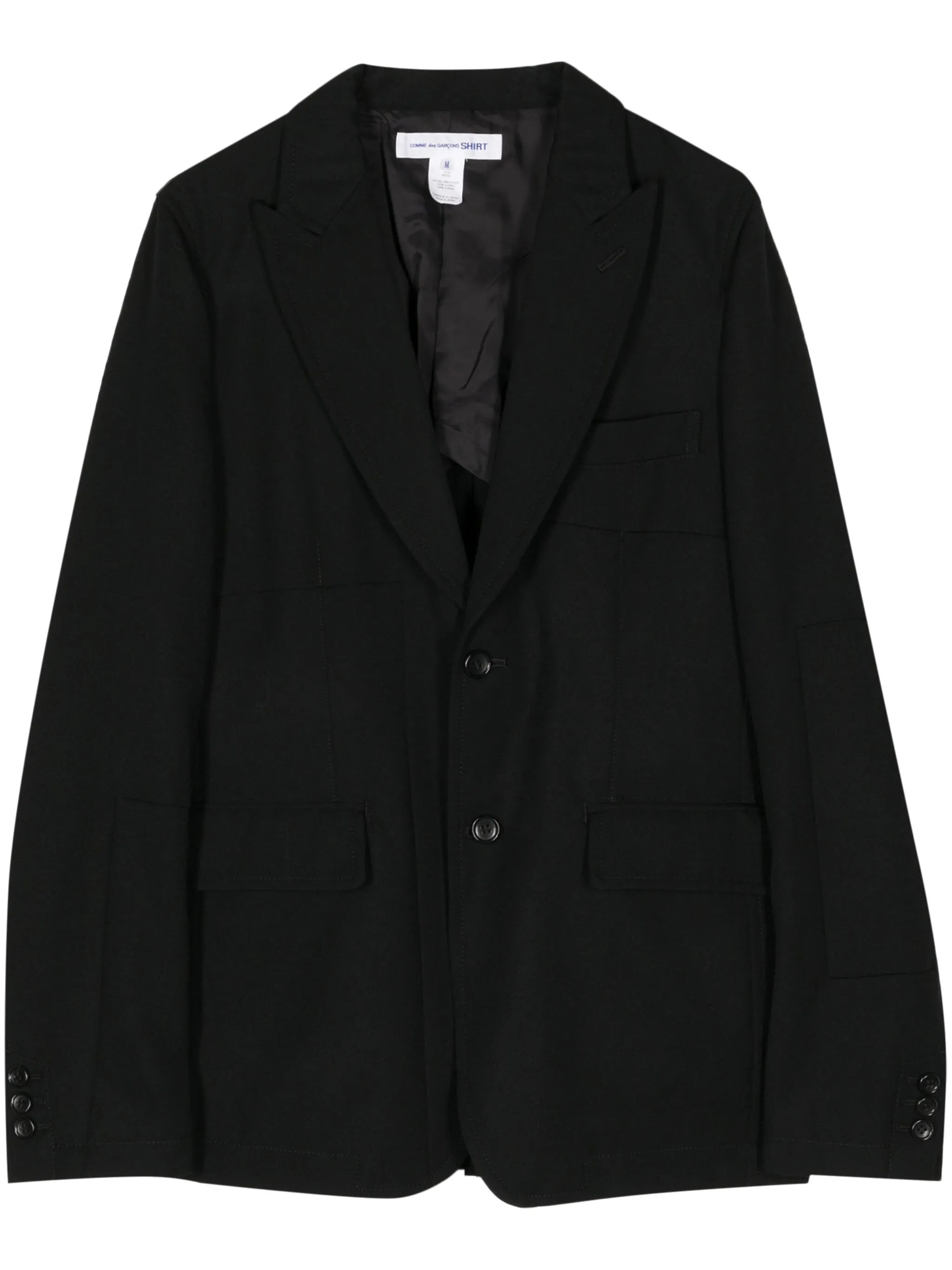 single-breasted wool blazer