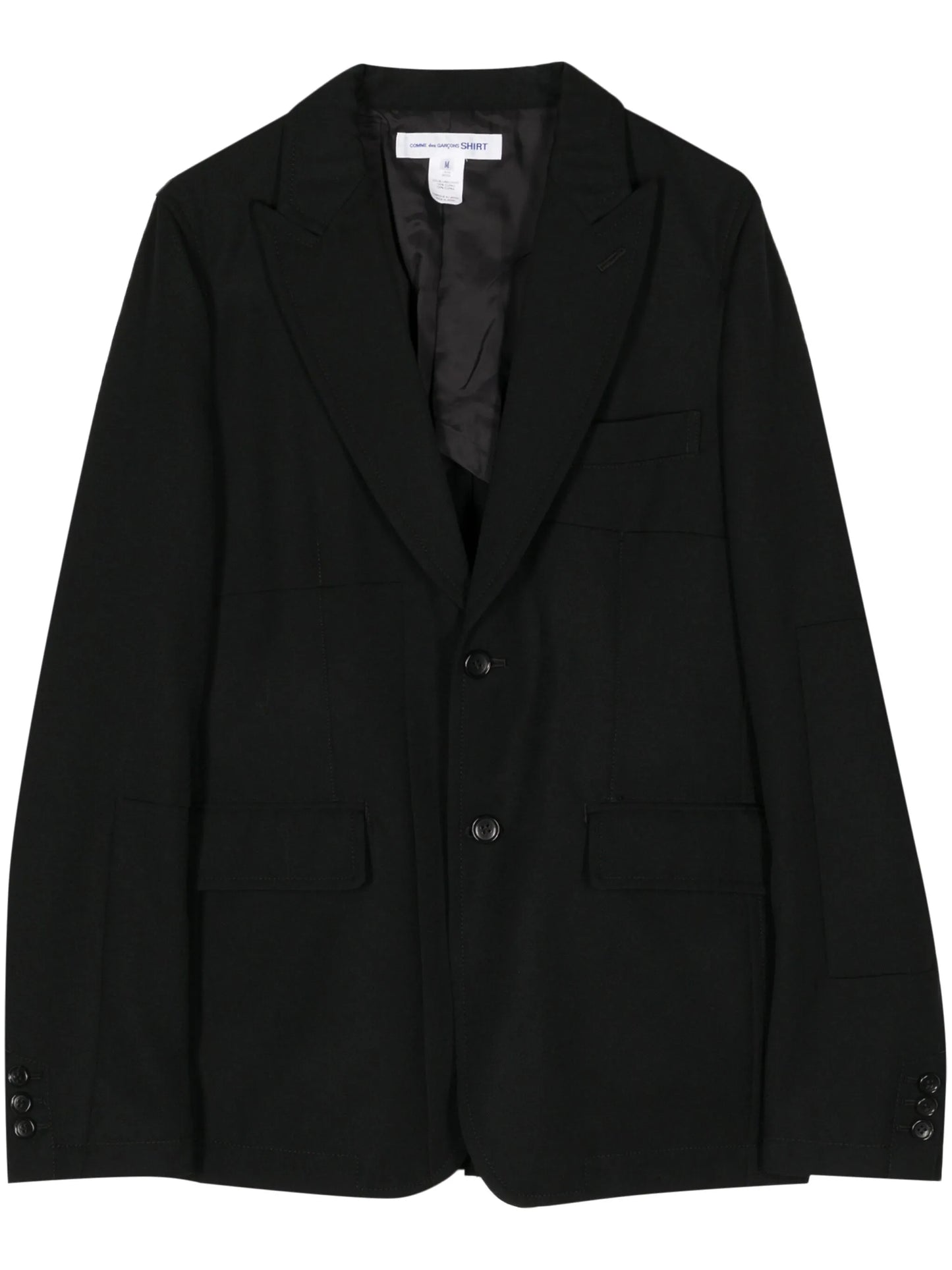 single-breasted wool blazer