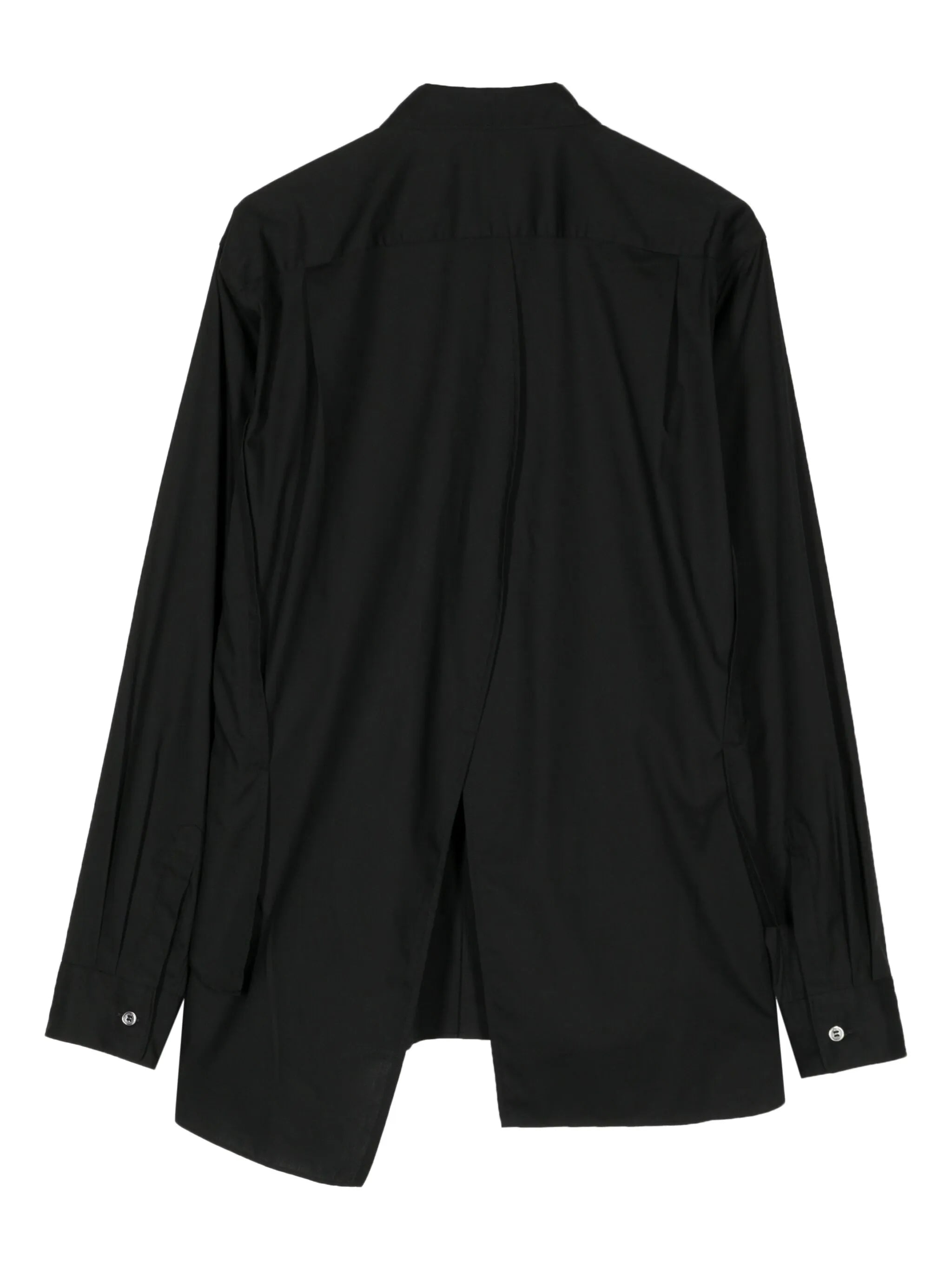 layered cotton shirt