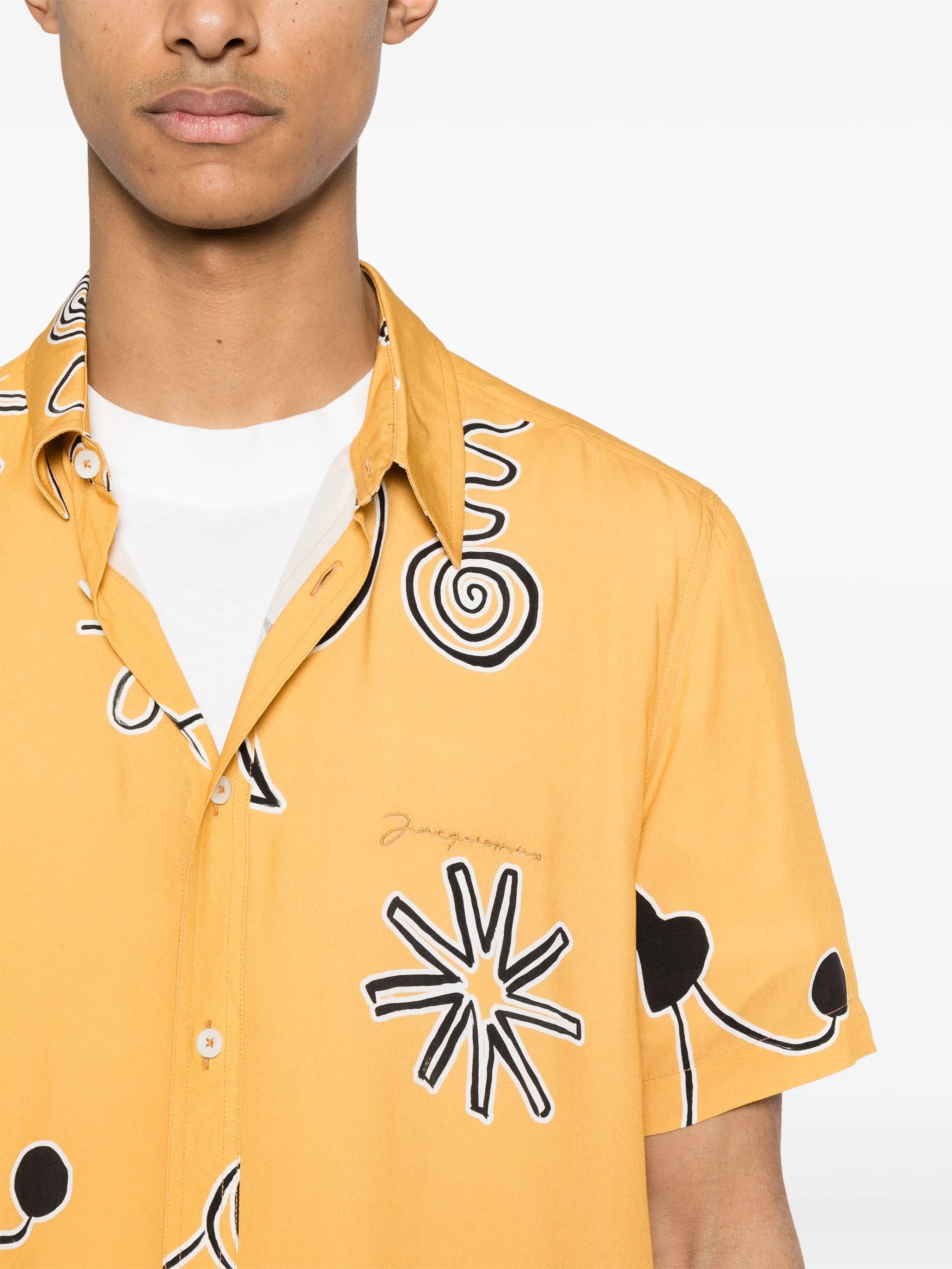 Mello spiral-print shirt