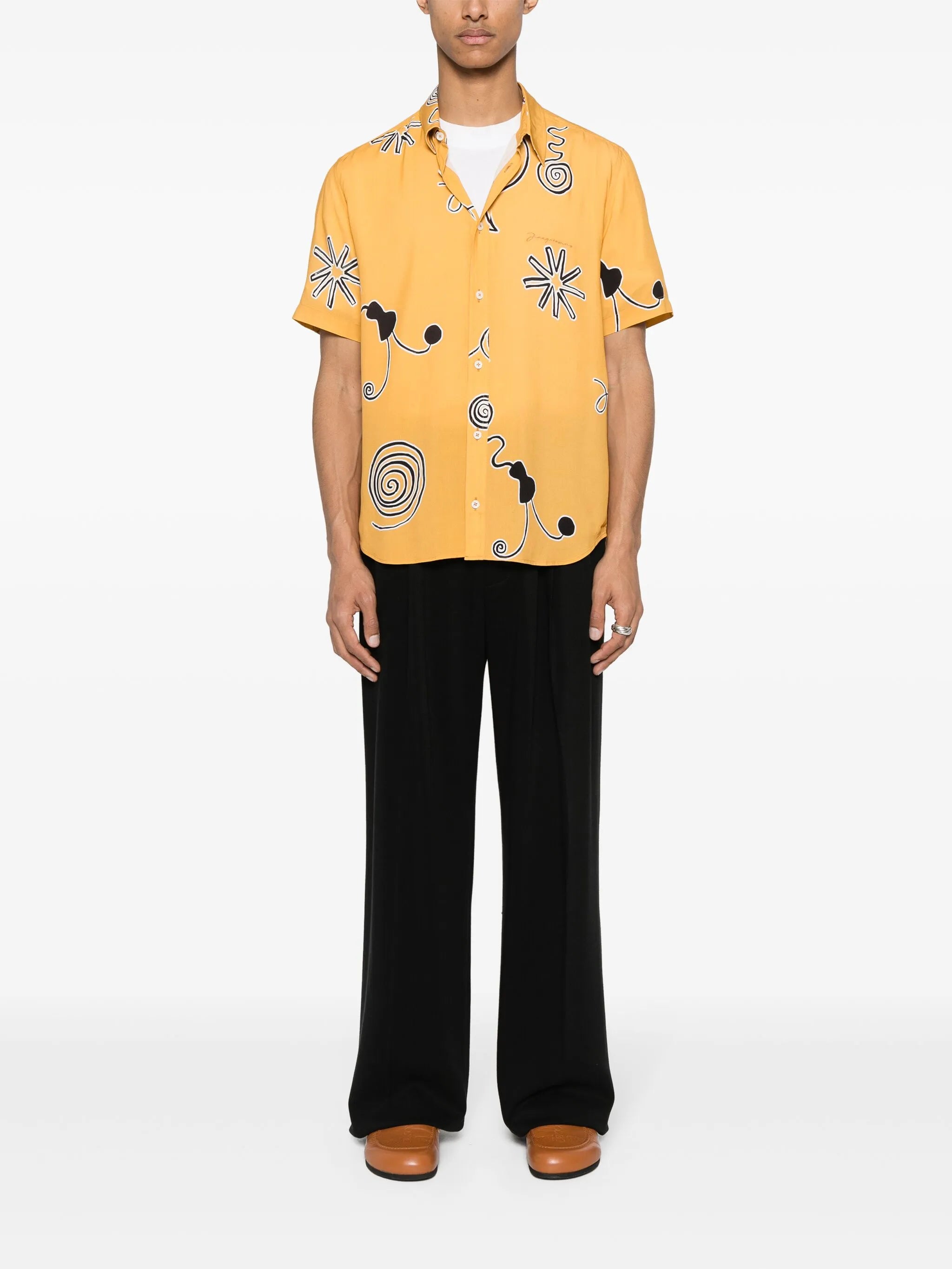 Mello spiral-print shirt