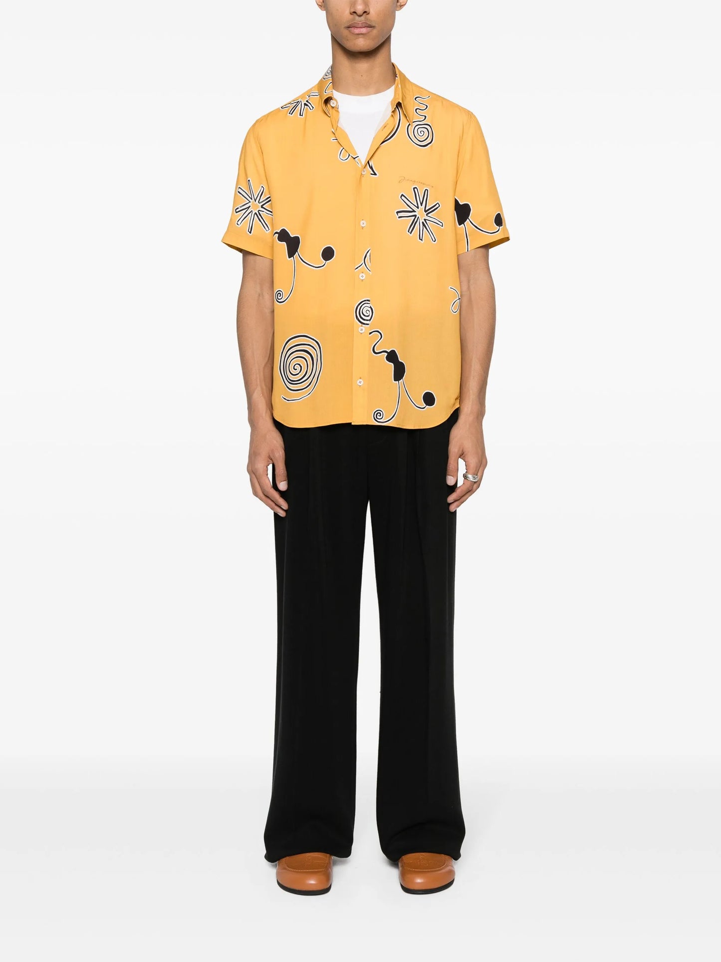 Mello spiral-print shirt