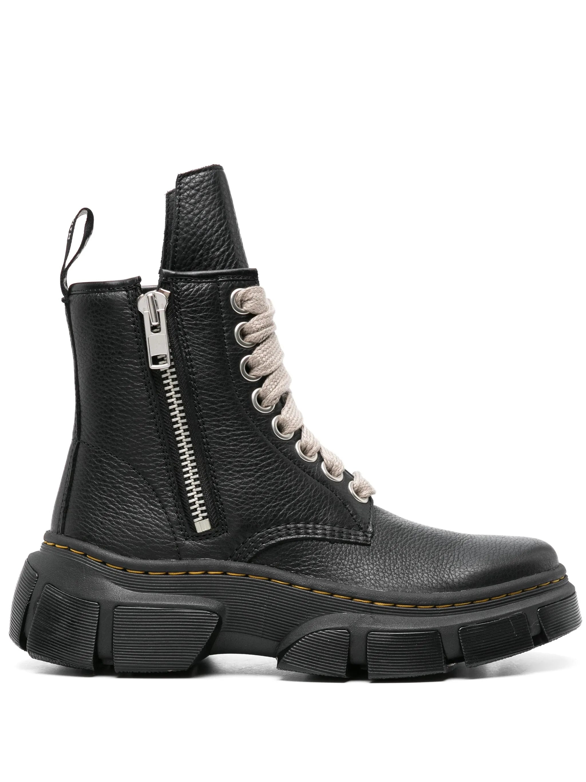 x Rick Owens 1460 leather boots