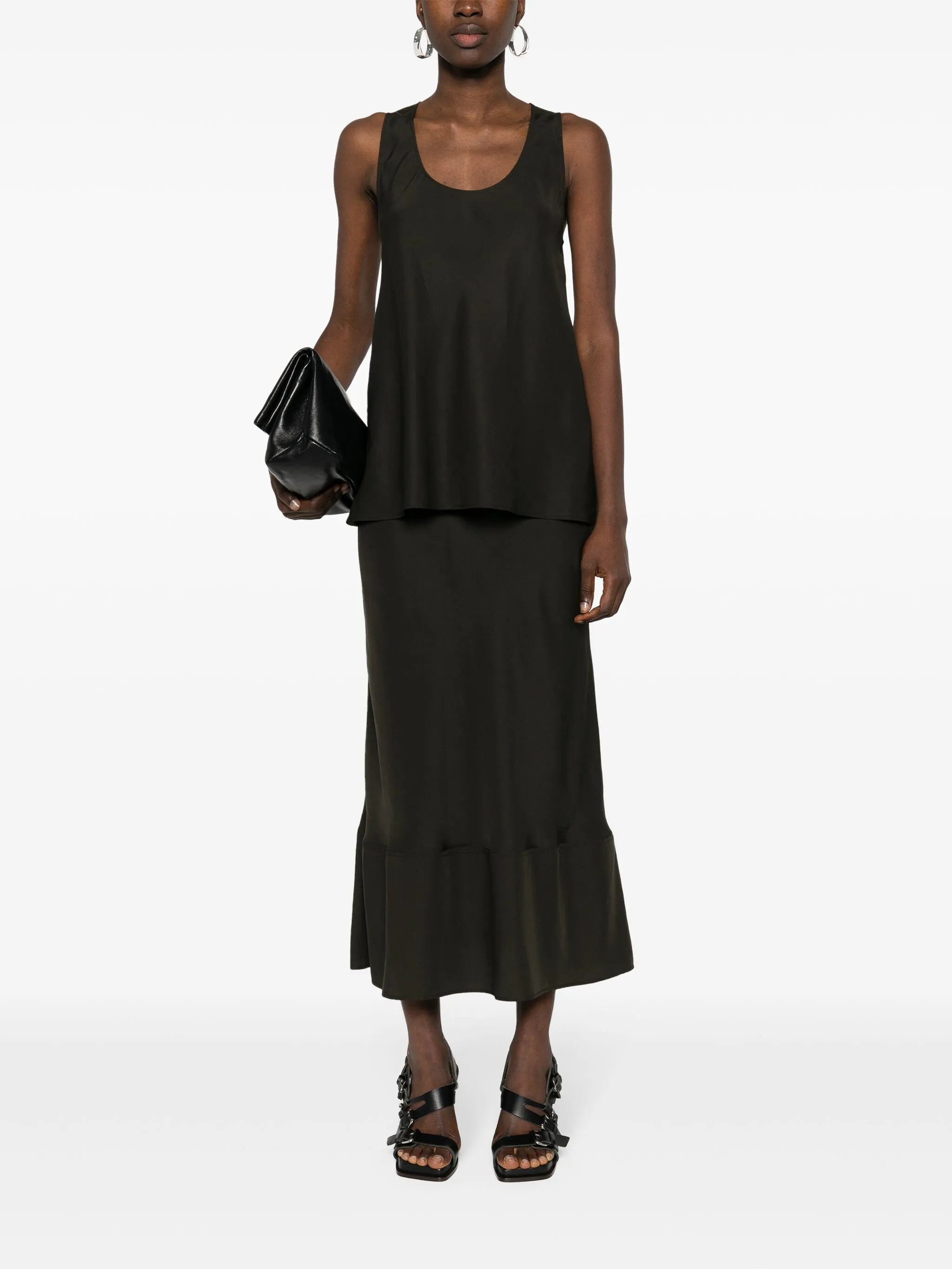lyocell maxi skirt