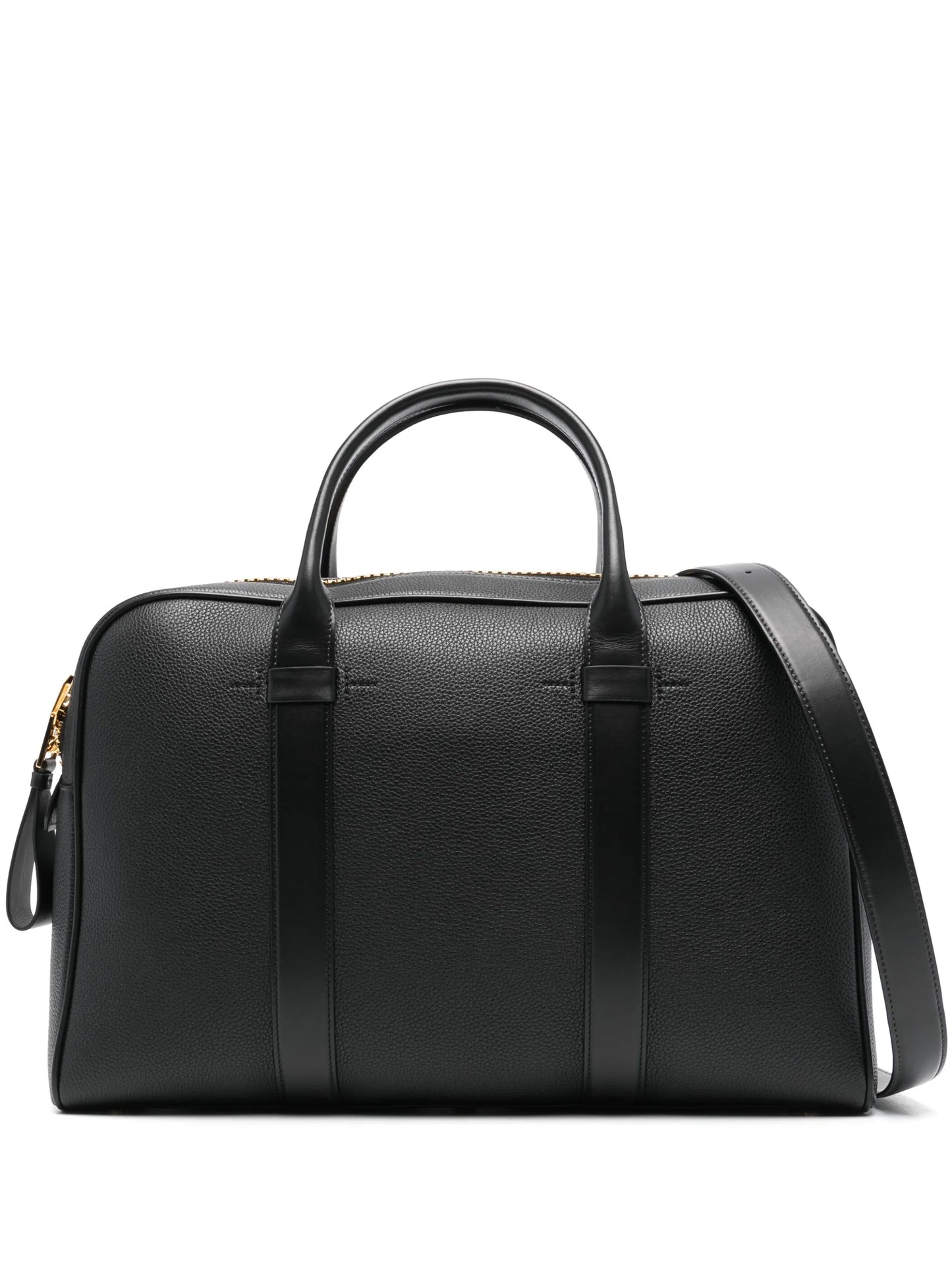 zipped leather briefcase
