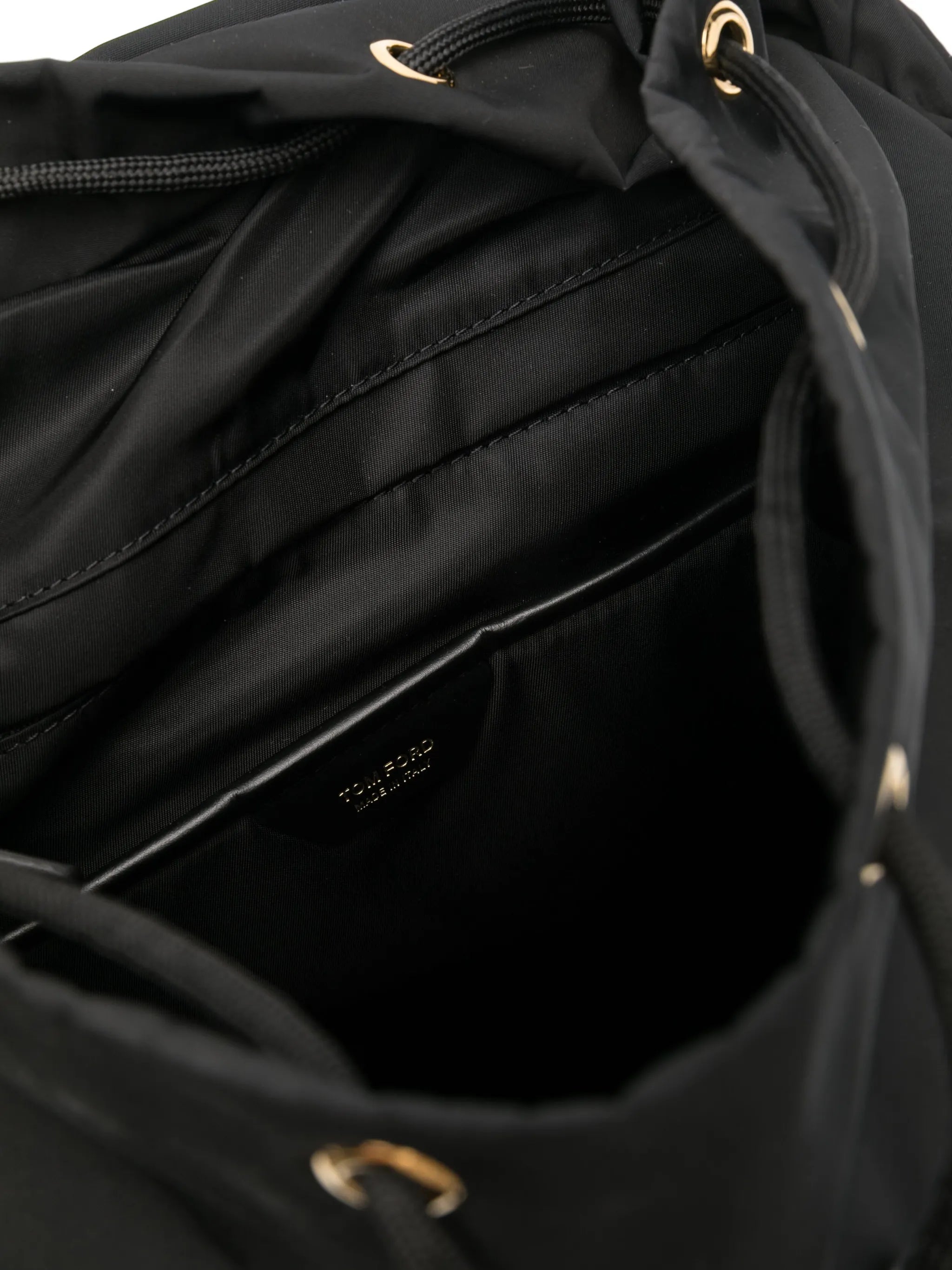 buckle-straps drawstring backpack