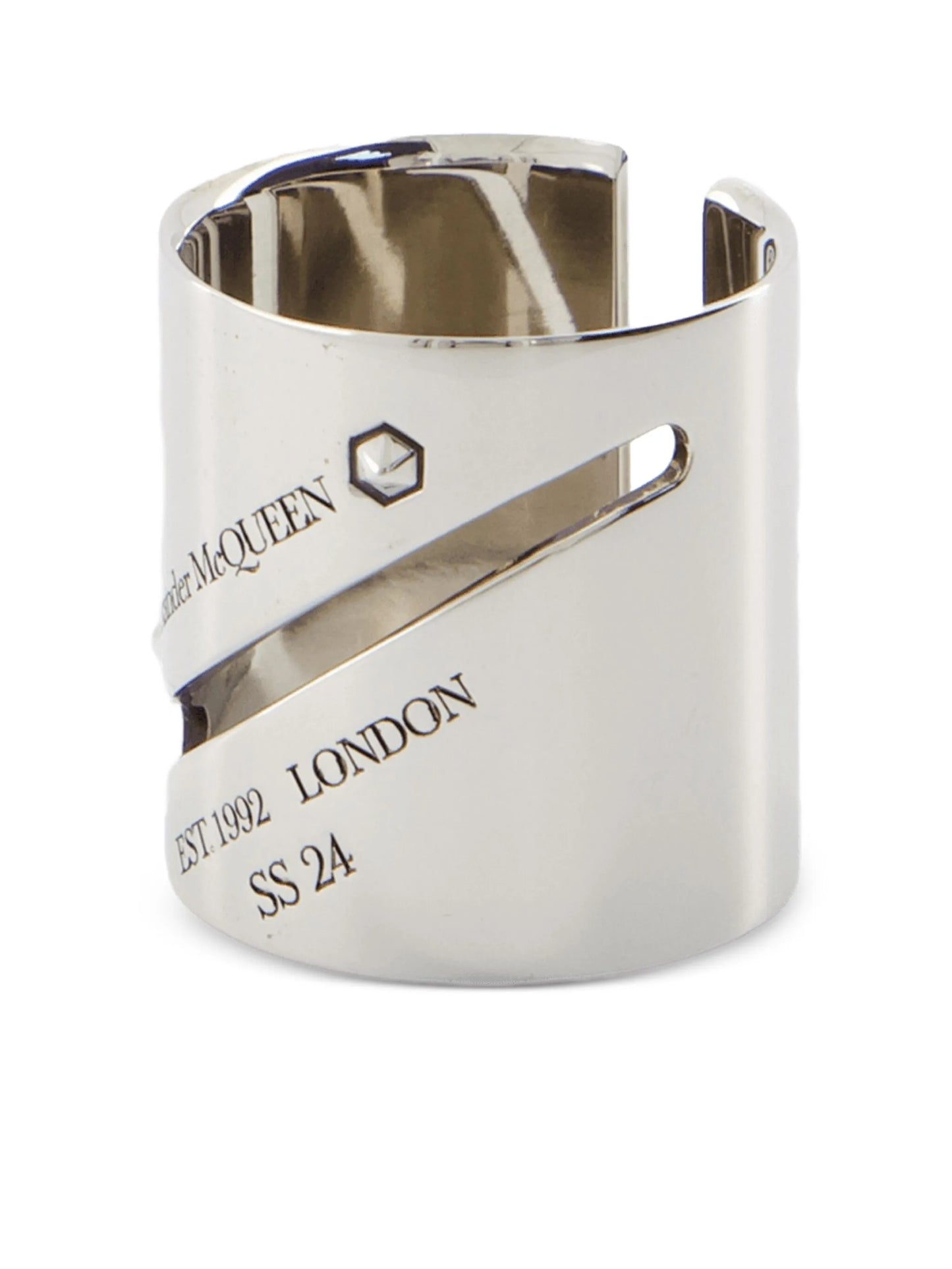 Identity Tag engraved ring