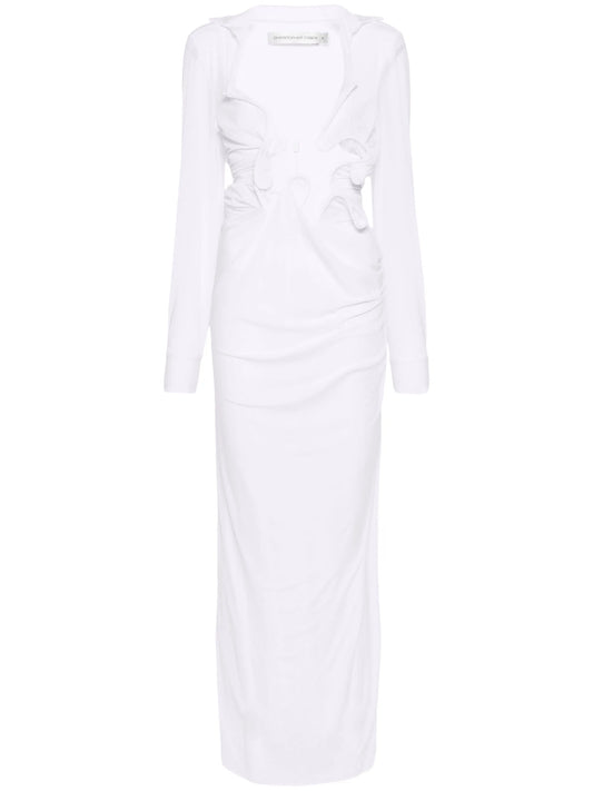 Venus plunging maxi dress
