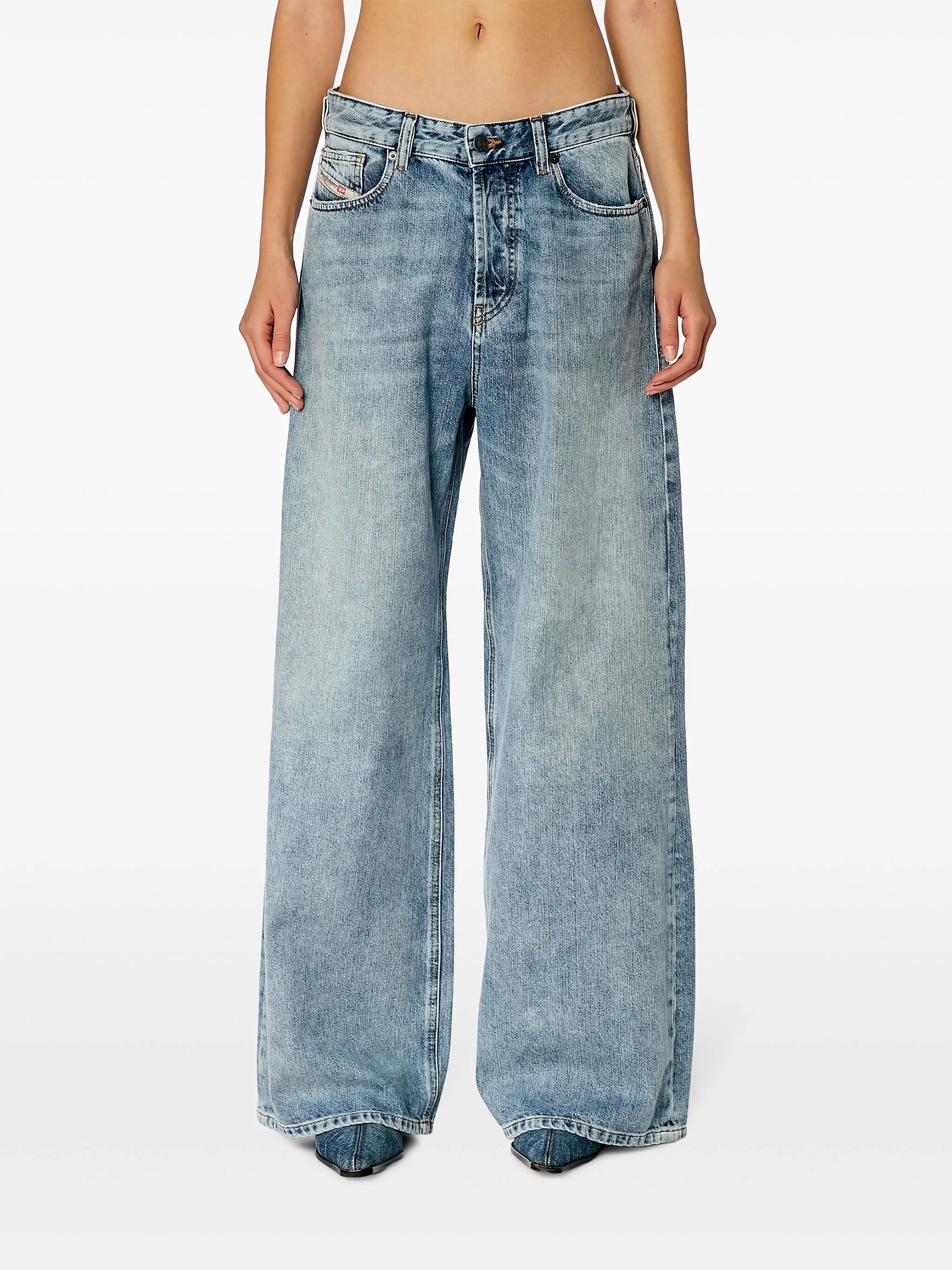 1996 D-Sire 09h57 mid-rise wide-leg jeans