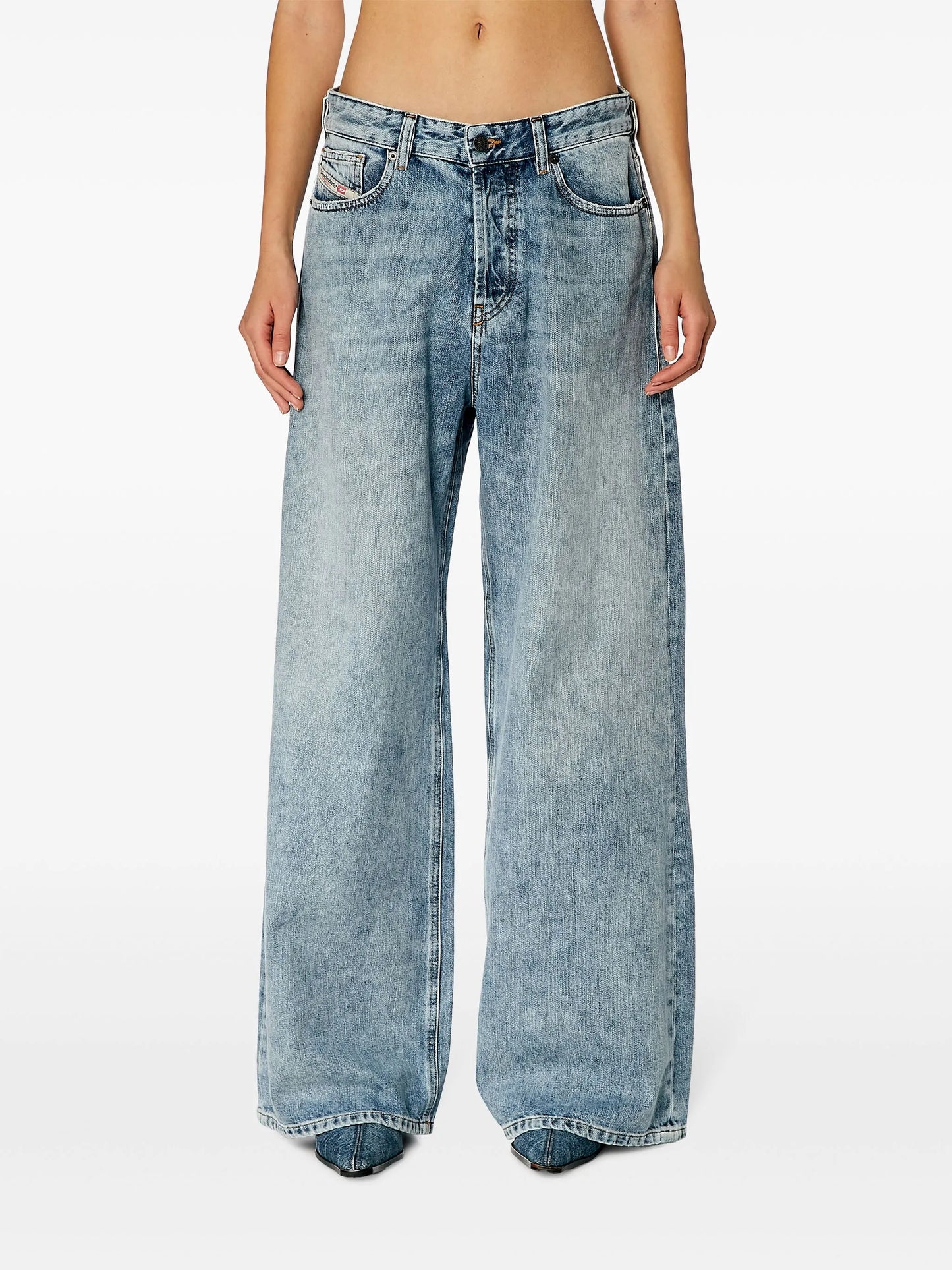 1996 D-Sire 09h57 mid-rise wide-leg jeans