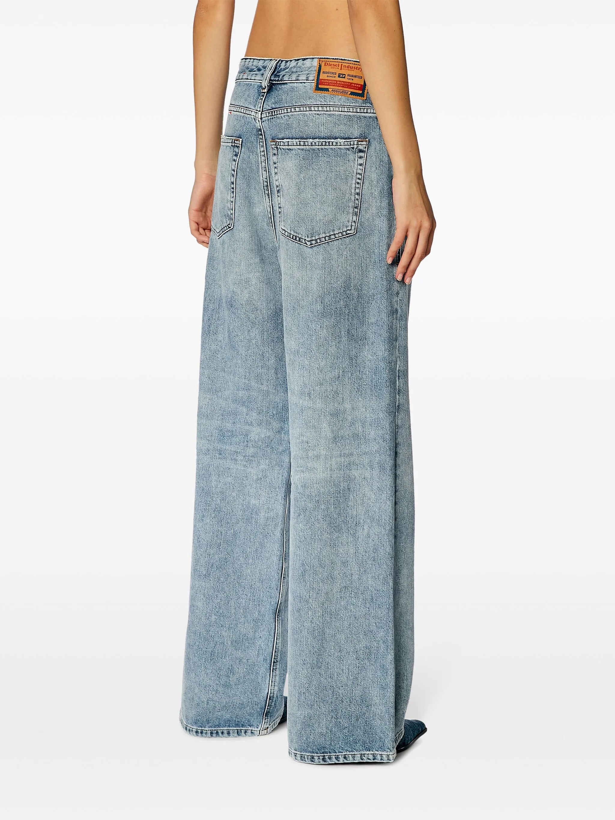 1996 D-Sire 09h57 mid-rise wide-leg jeans