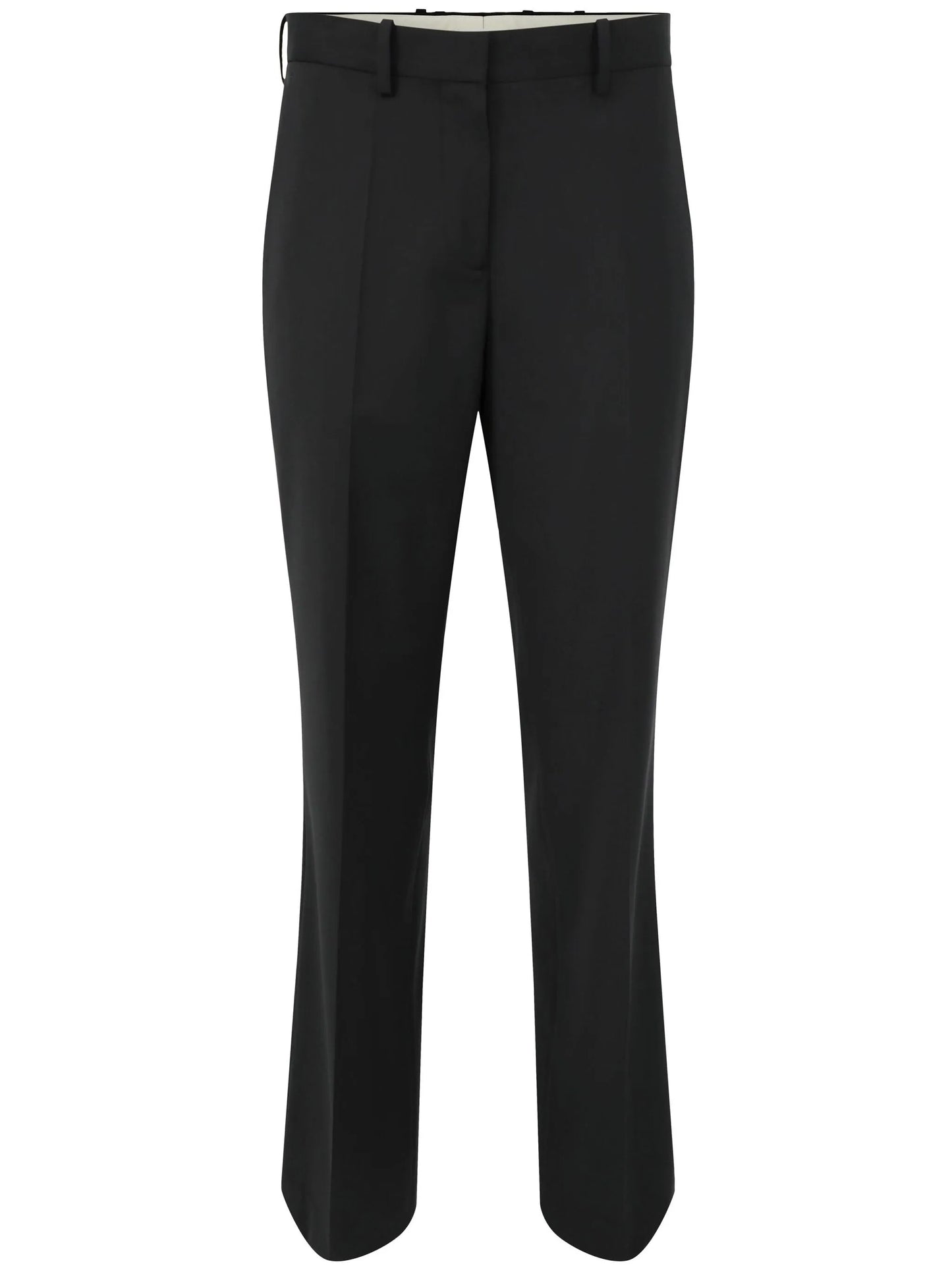 straight-leg virgin wool trousers