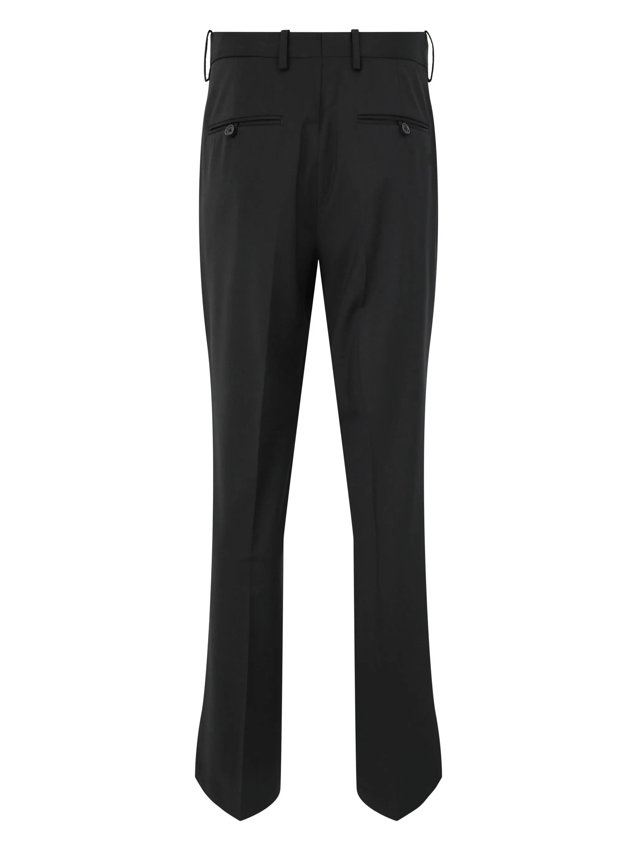 straight-leg virgin wool trousers