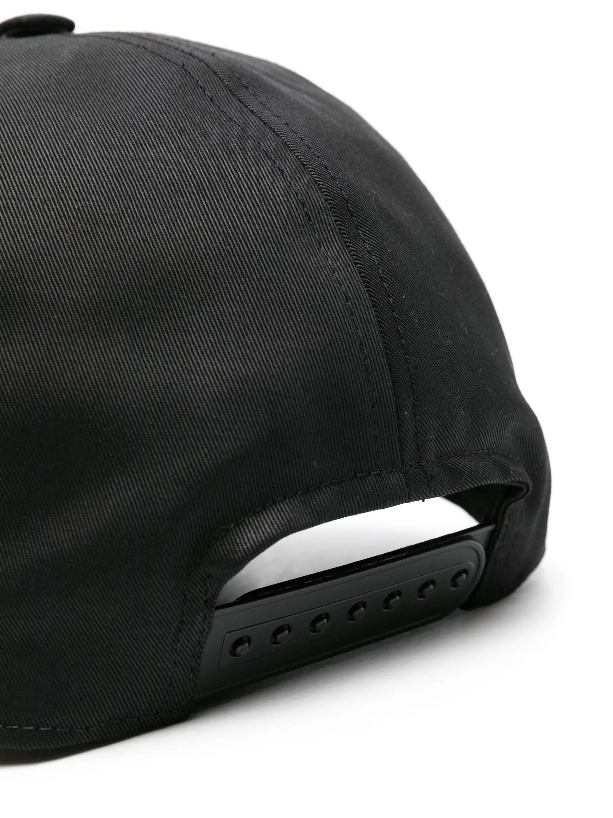 embroidered-slogan organic-cotton cap