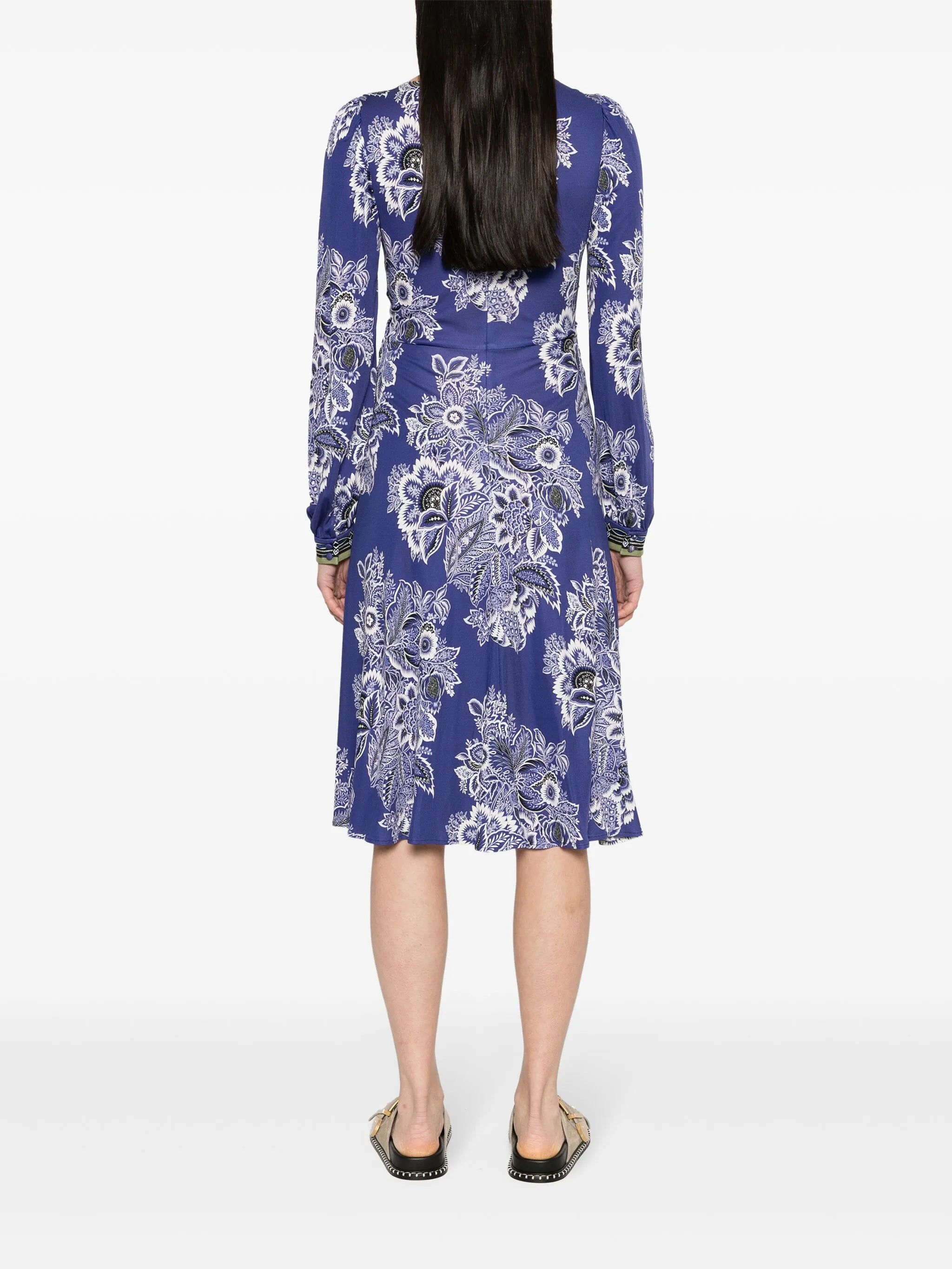 floral-print midi dress