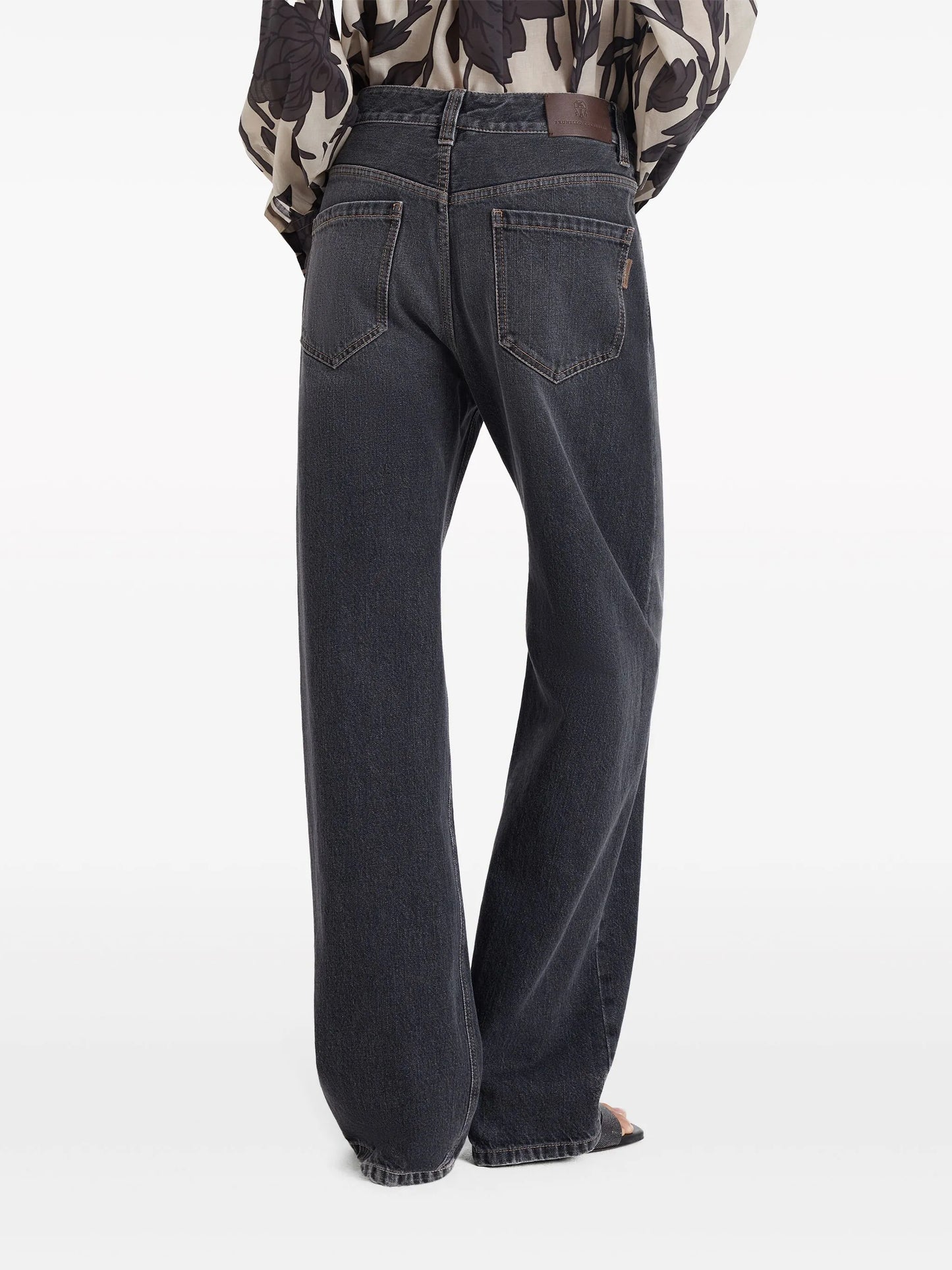 high-rise wide-leg jeans