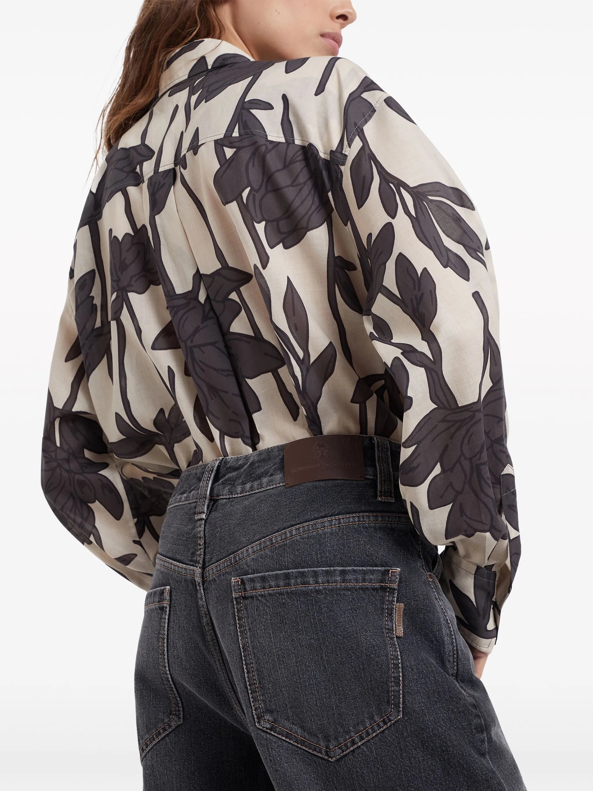 high-rise wide-leg jeans
