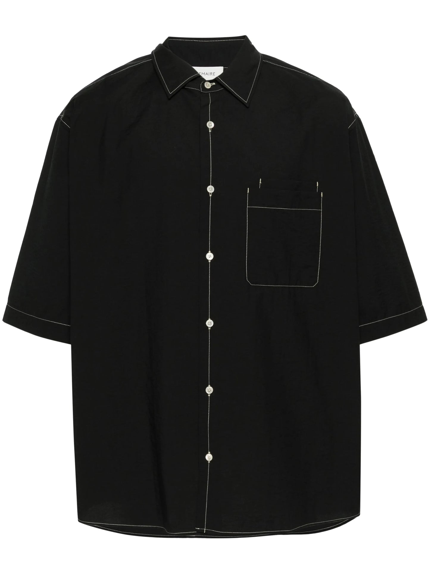 contrast-stitching shirt
