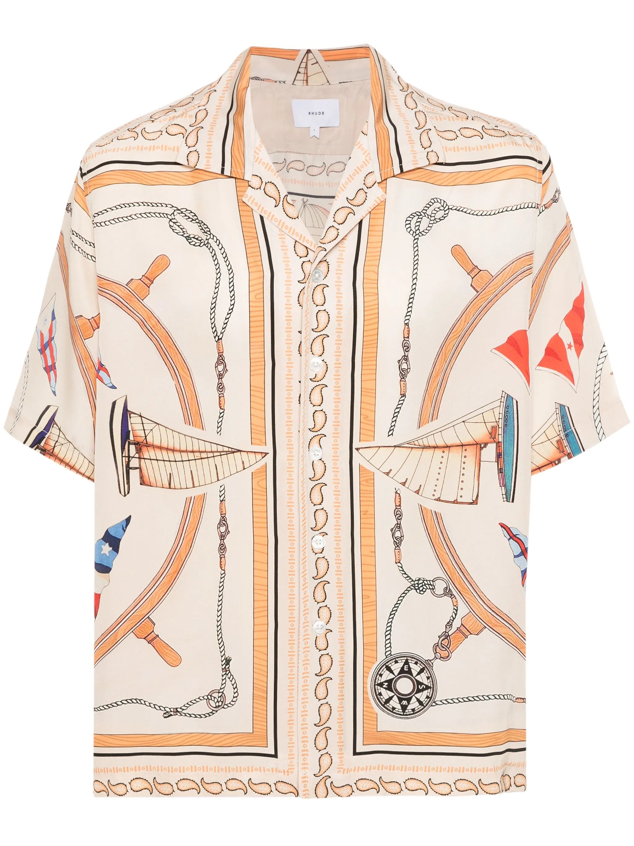 Rhude Nautica silk shirt