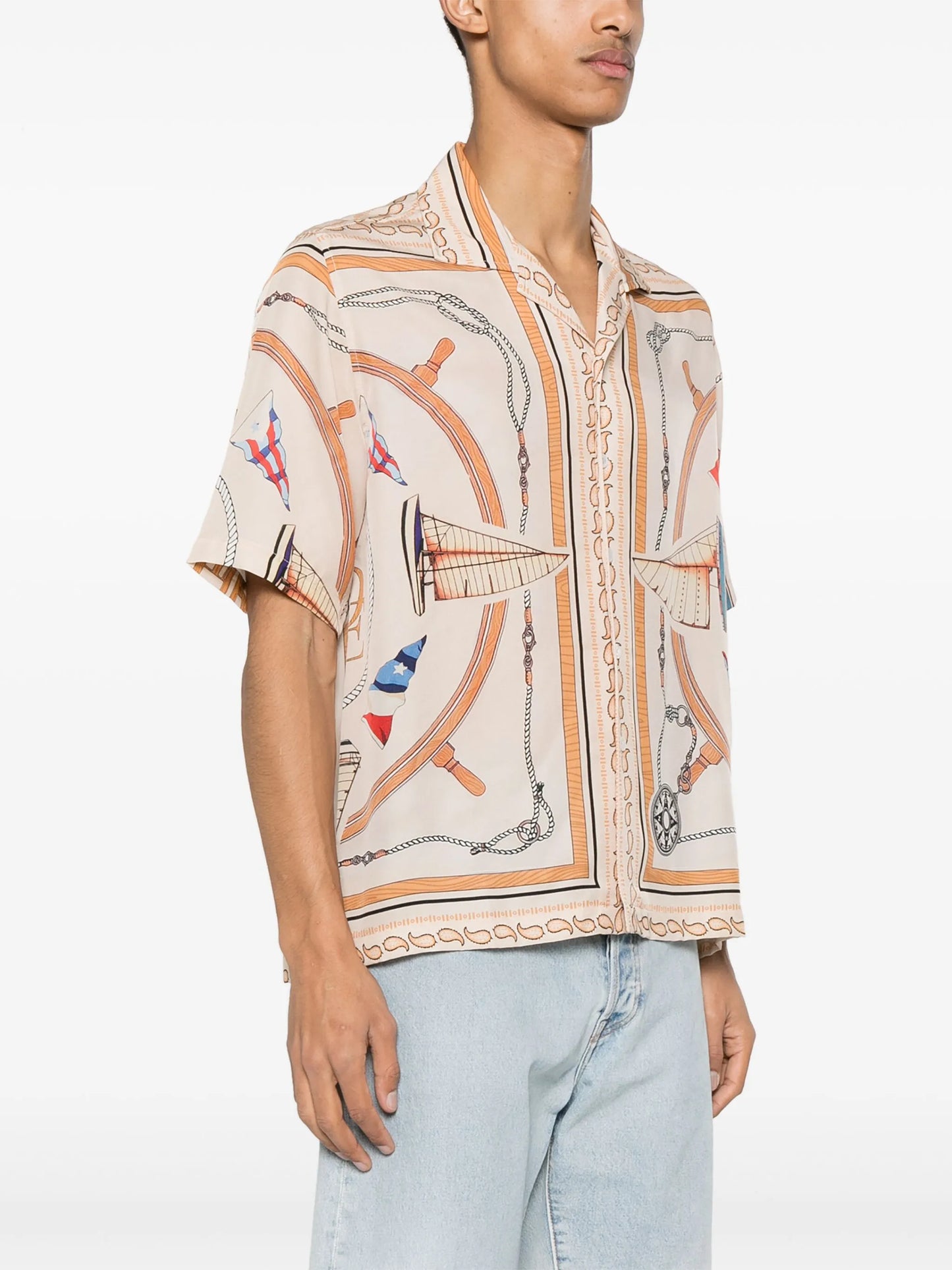 Rhude Nautica silk shirt