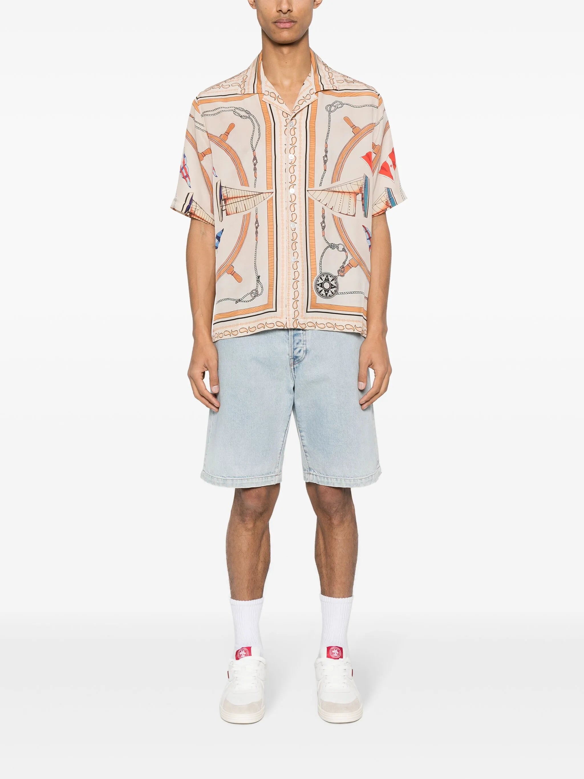 Rhude Nautica silk shirt