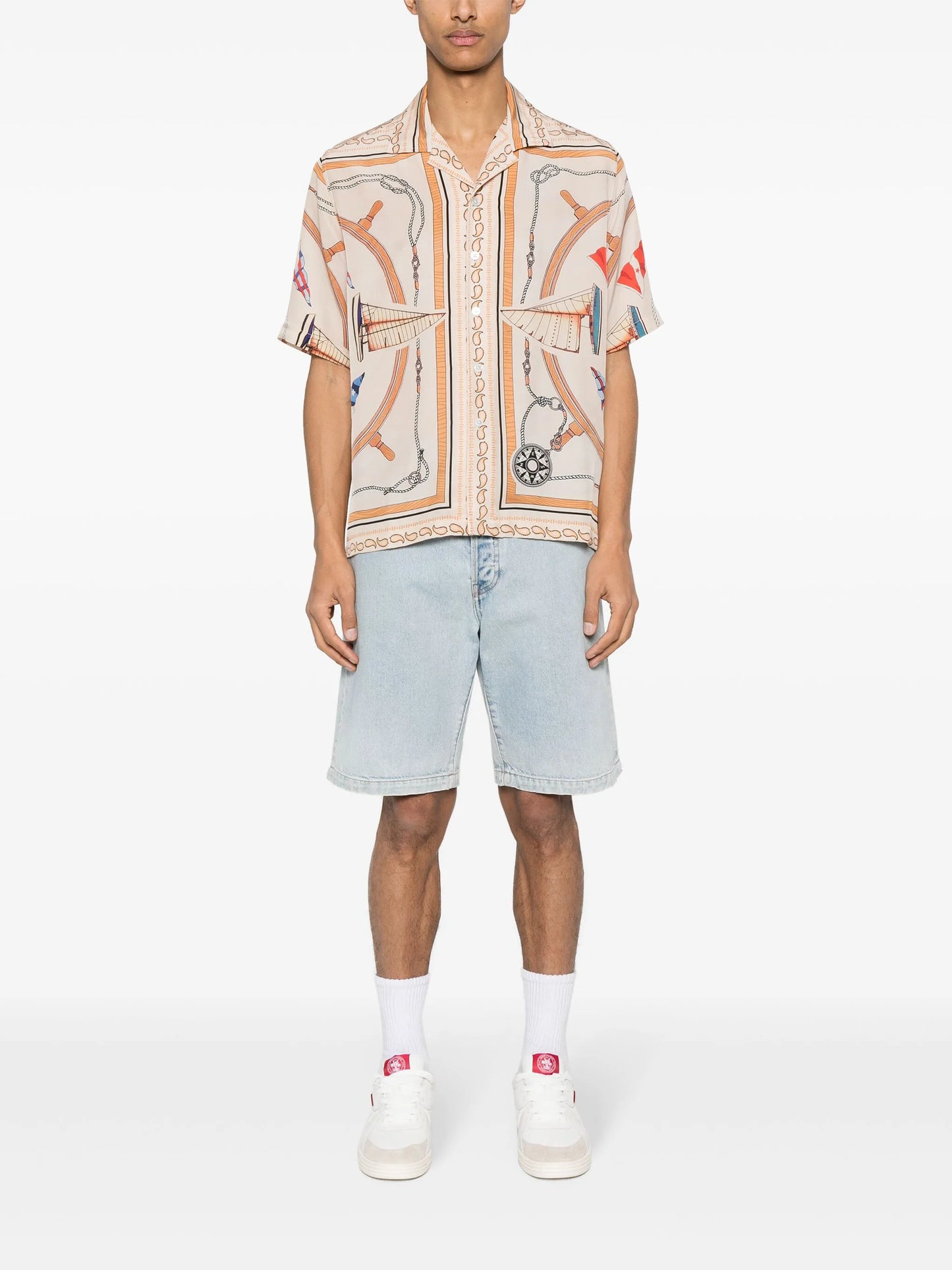 Rhude Nautica silk shirt