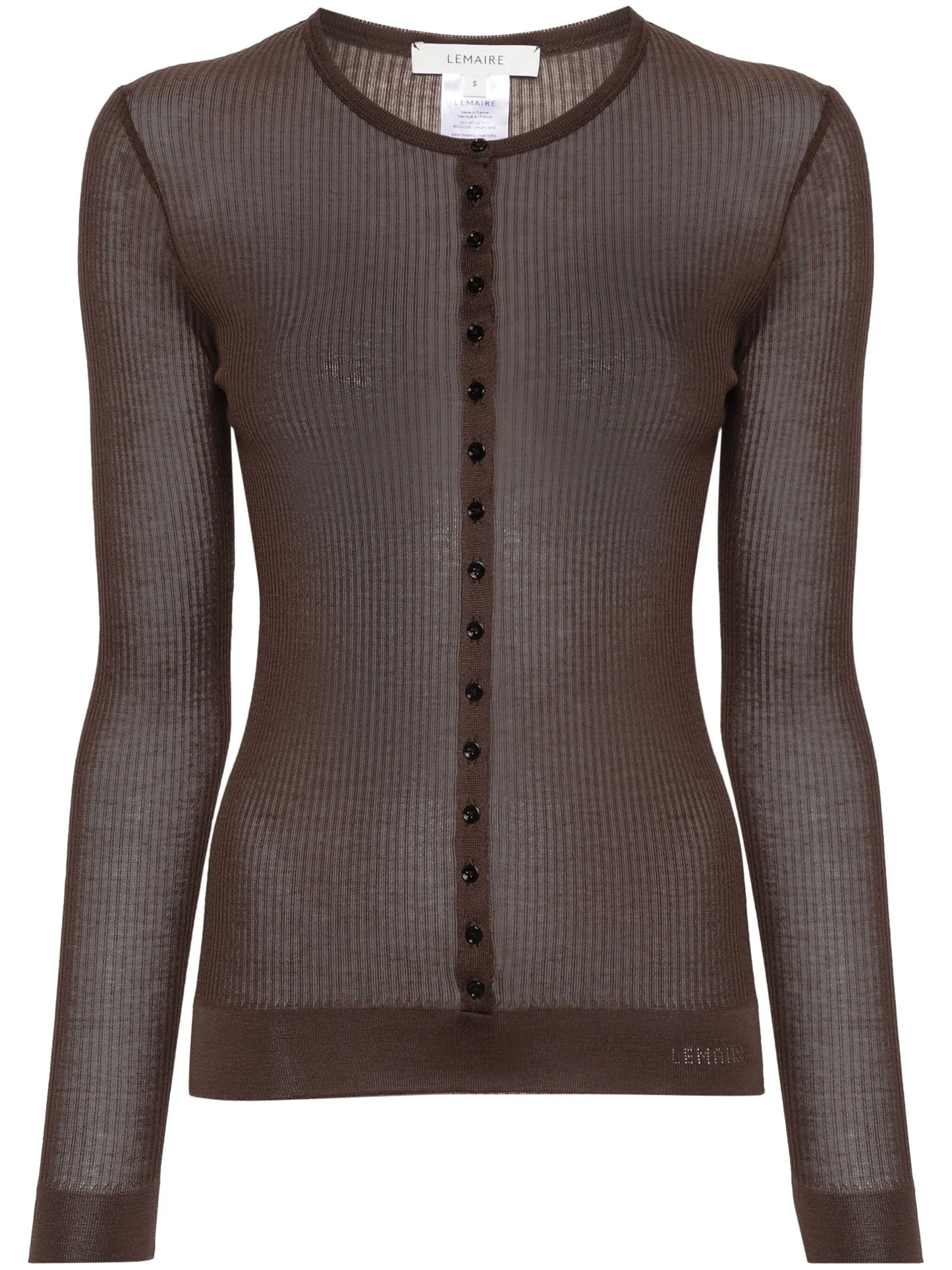long-sleeve ribbed top