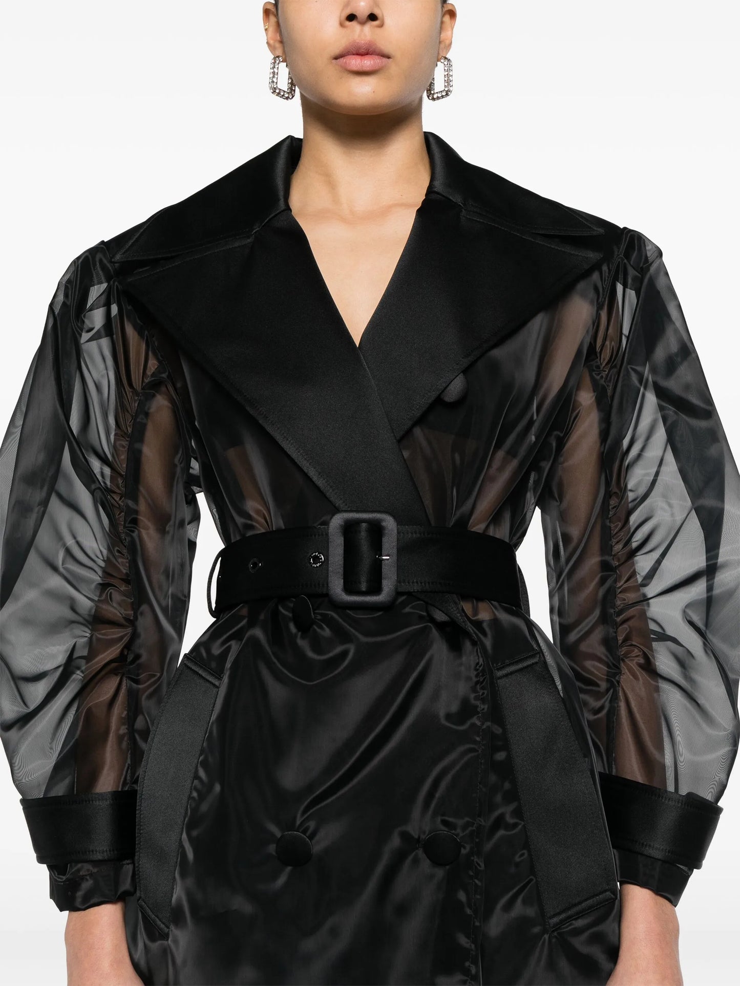 double-breasted long coat