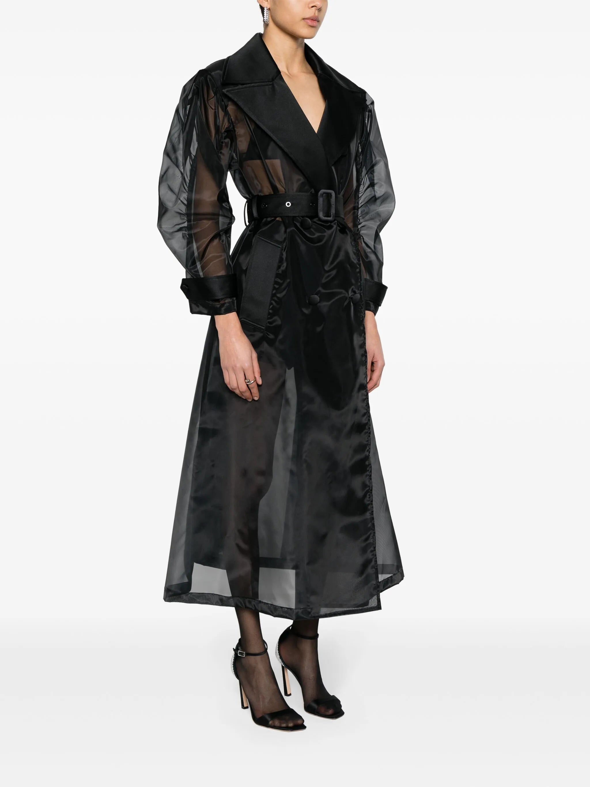 double-breasted long coat