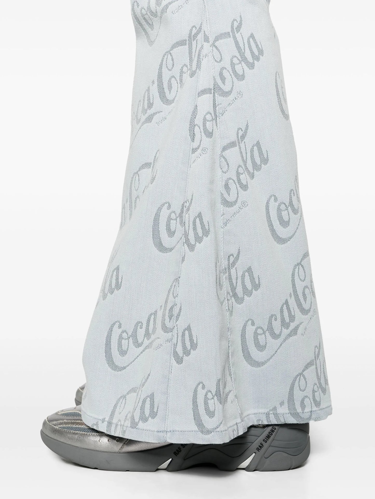 x Coca-Cola jacquard flared jeans