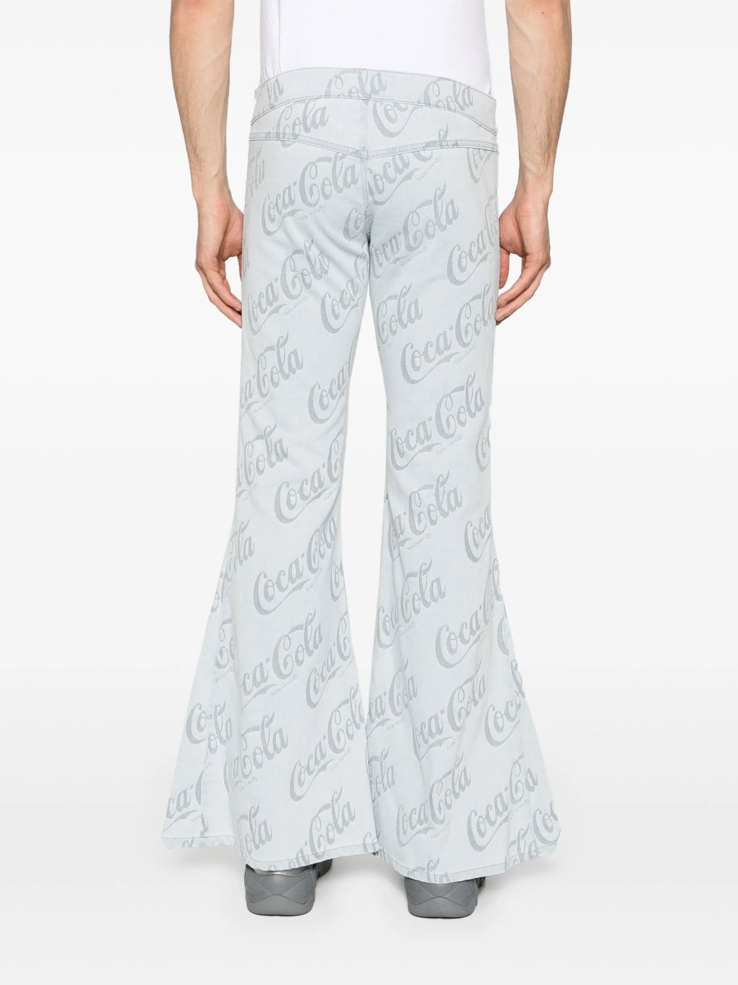 x Coca-Cola jacquard flared jeans
