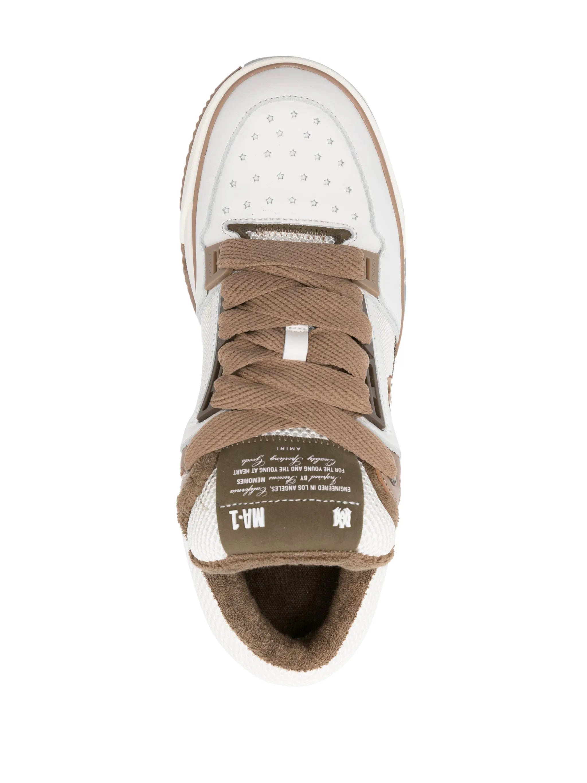 MA-1 leather chunky sneakers