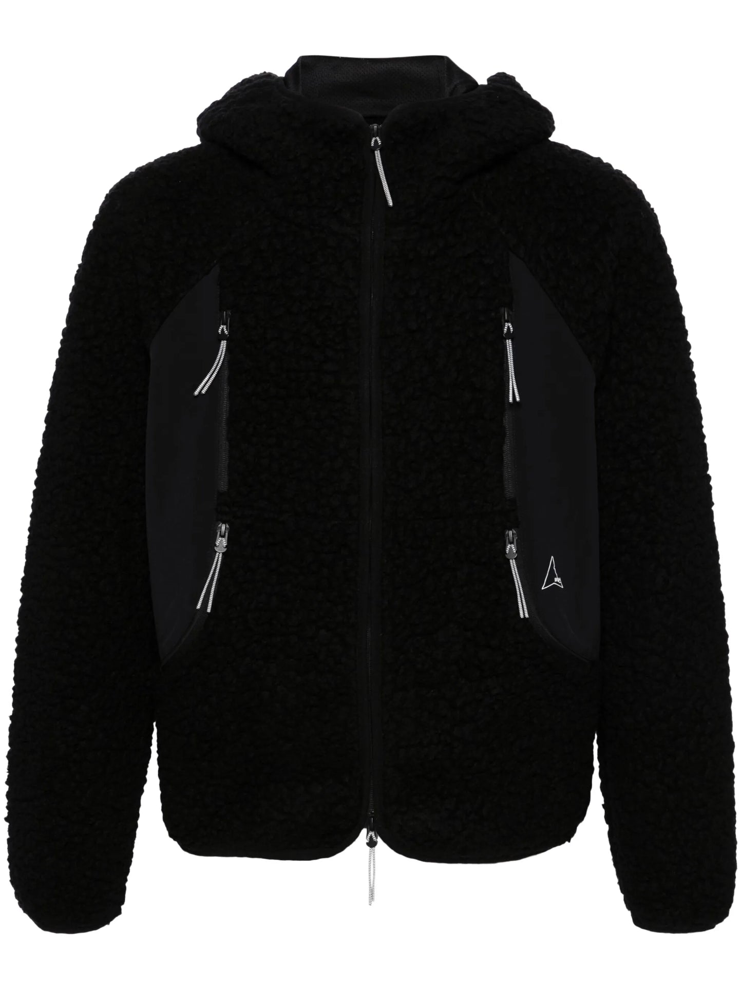 sherpa fleece hooded jacket