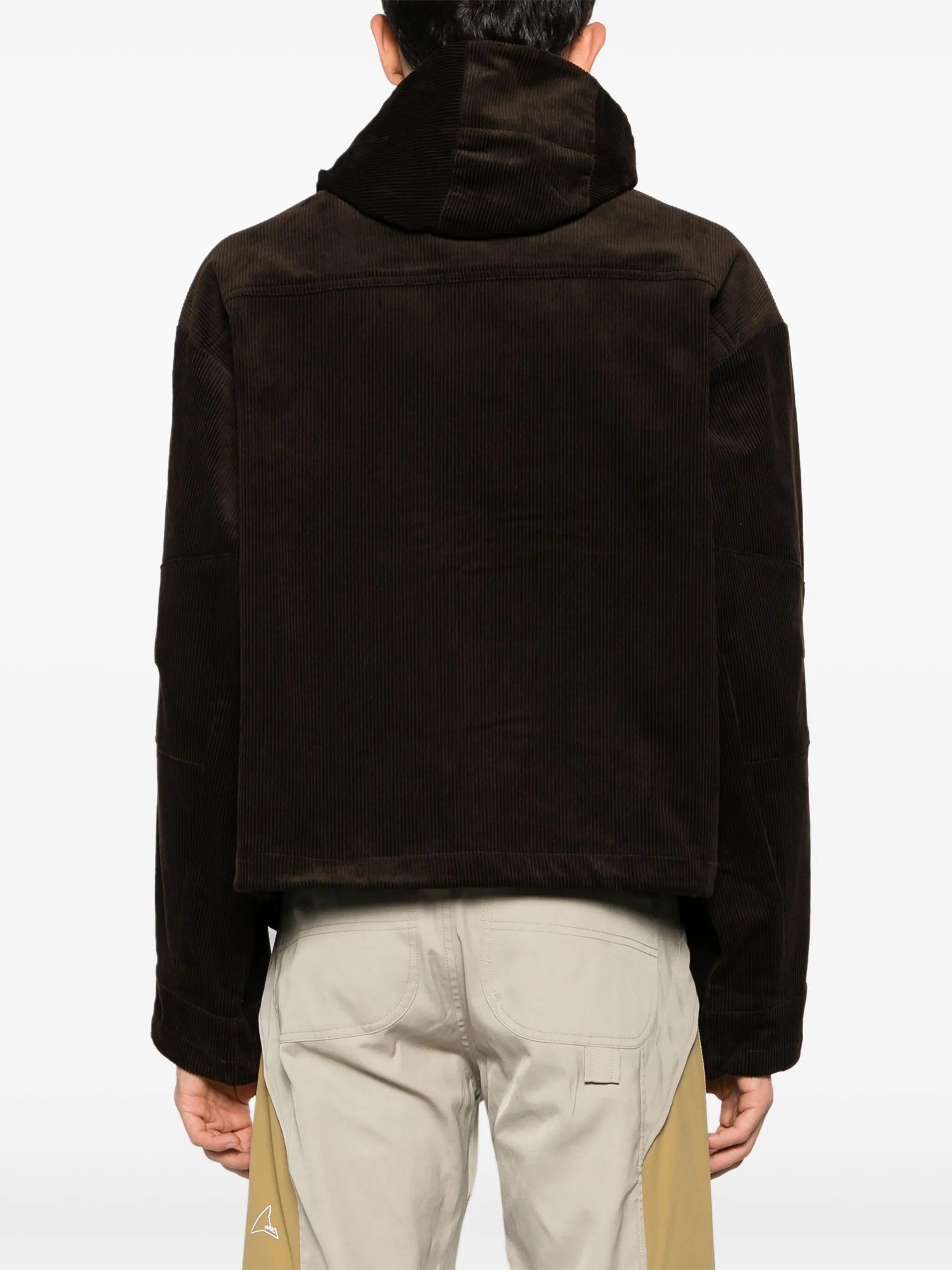 corduroy hooded jacket