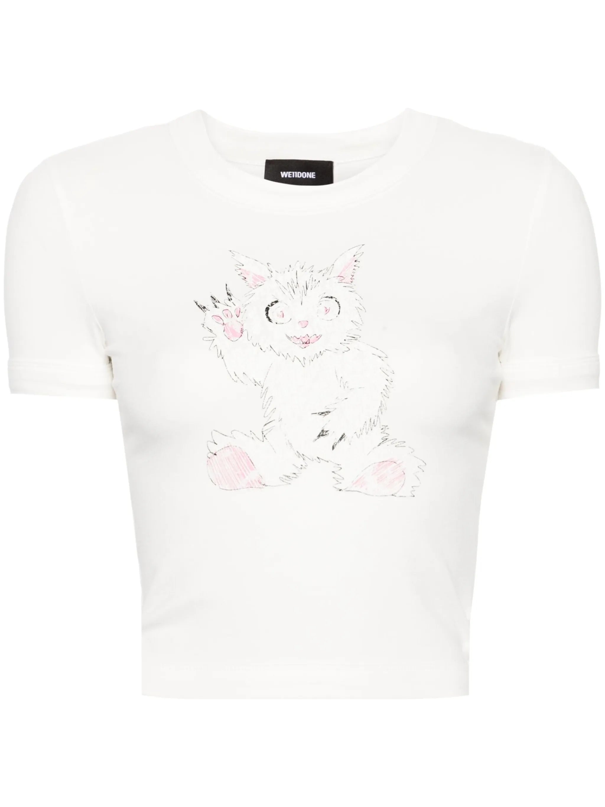 Doodle Monster short-sleeve T-shirt