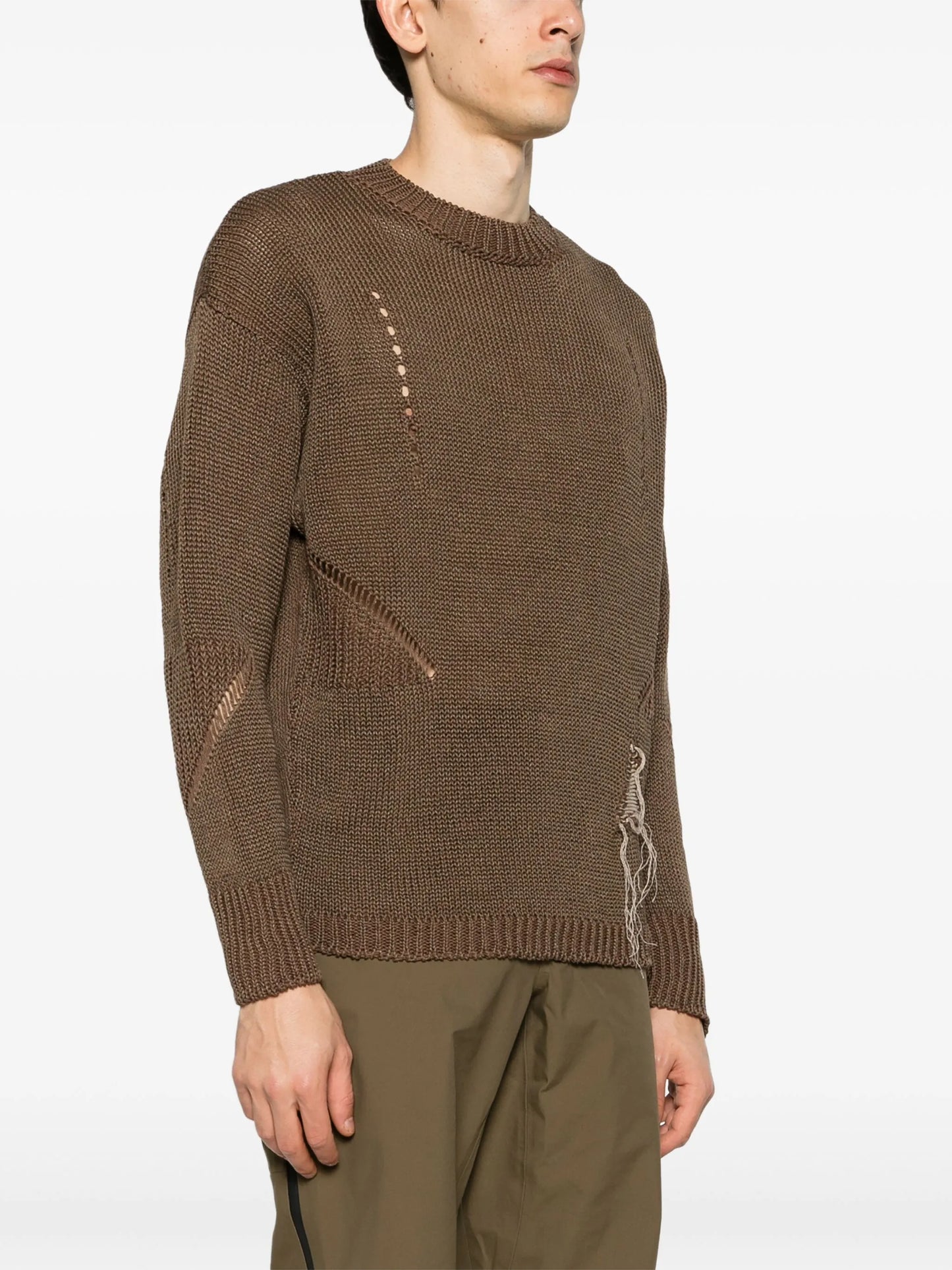 threads-detailed hemp-blend jumper