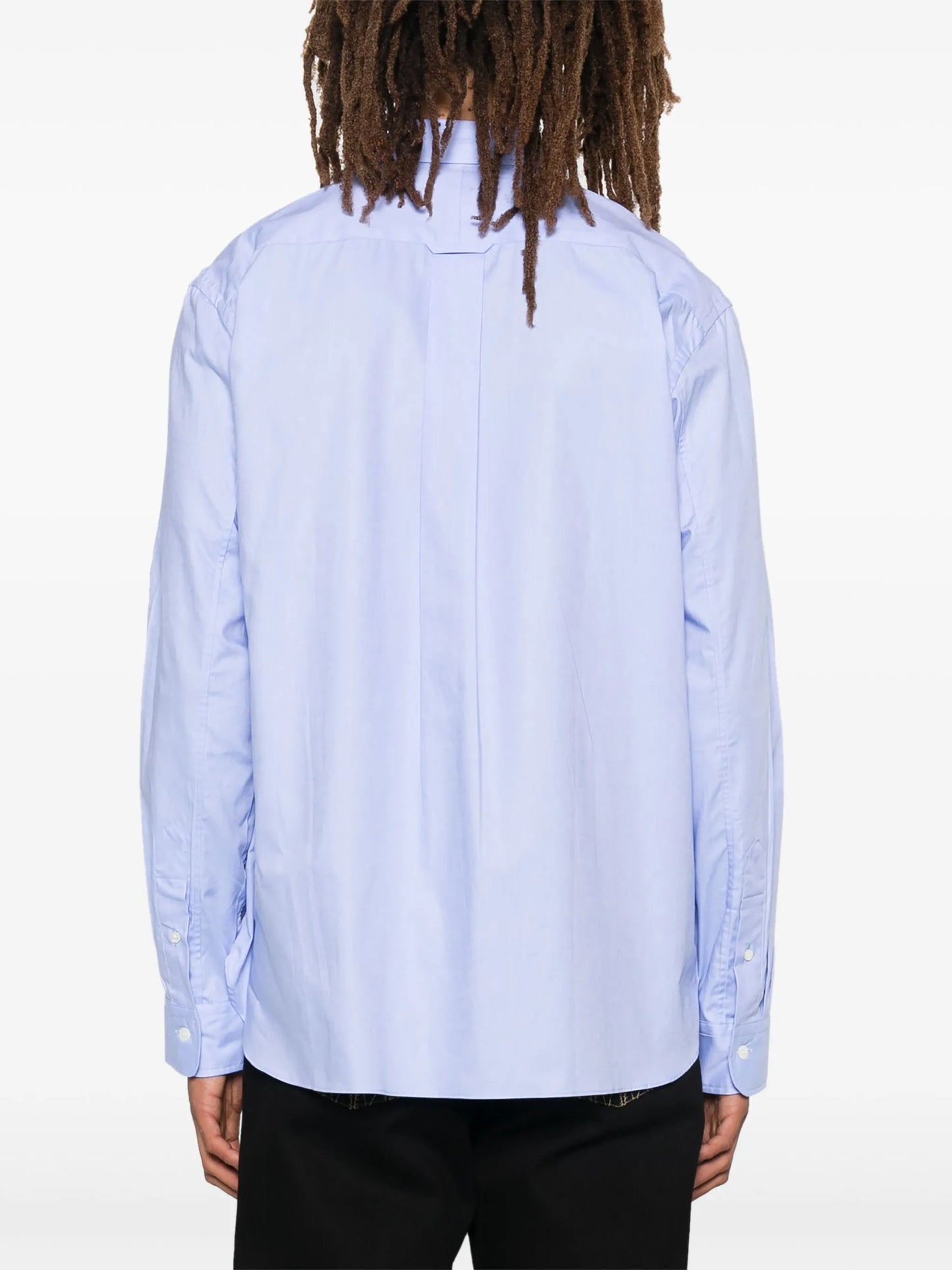 patchwork-design shirt