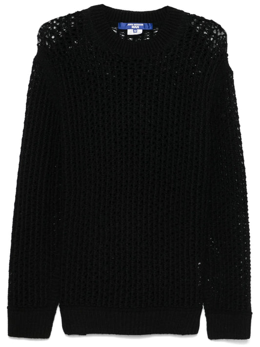 open-knit sweater