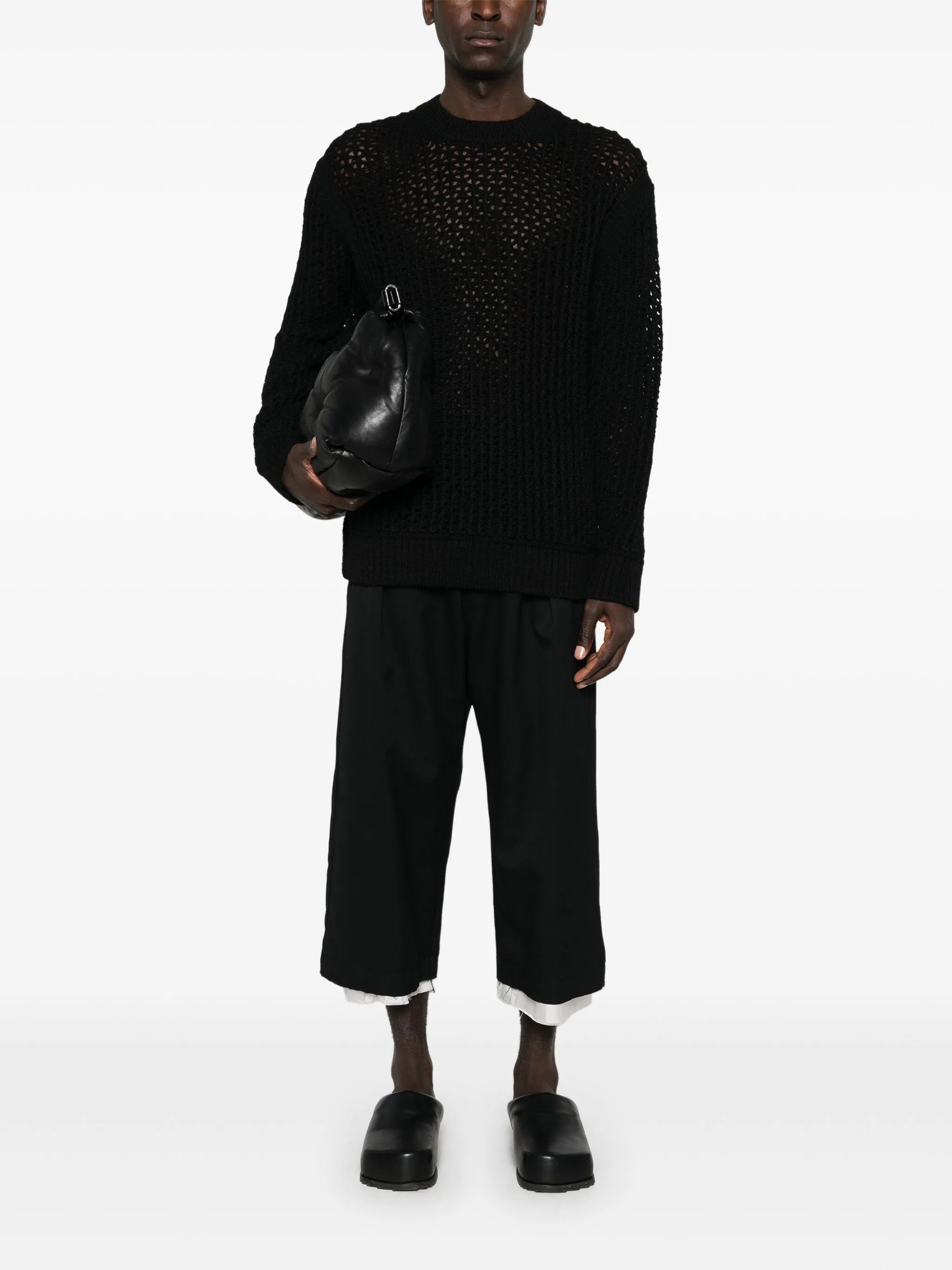 open-knit sweater