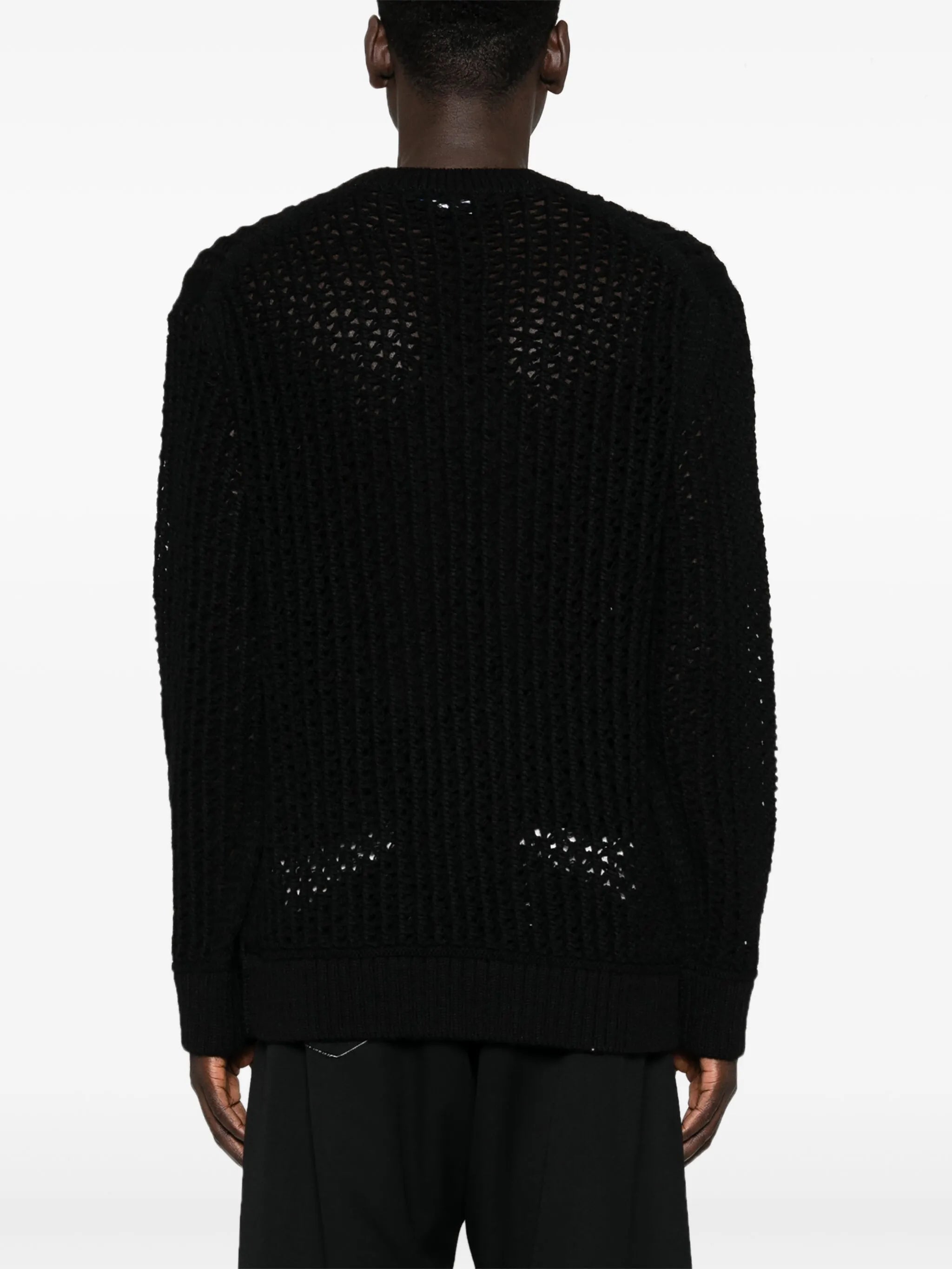 open-knit sweater